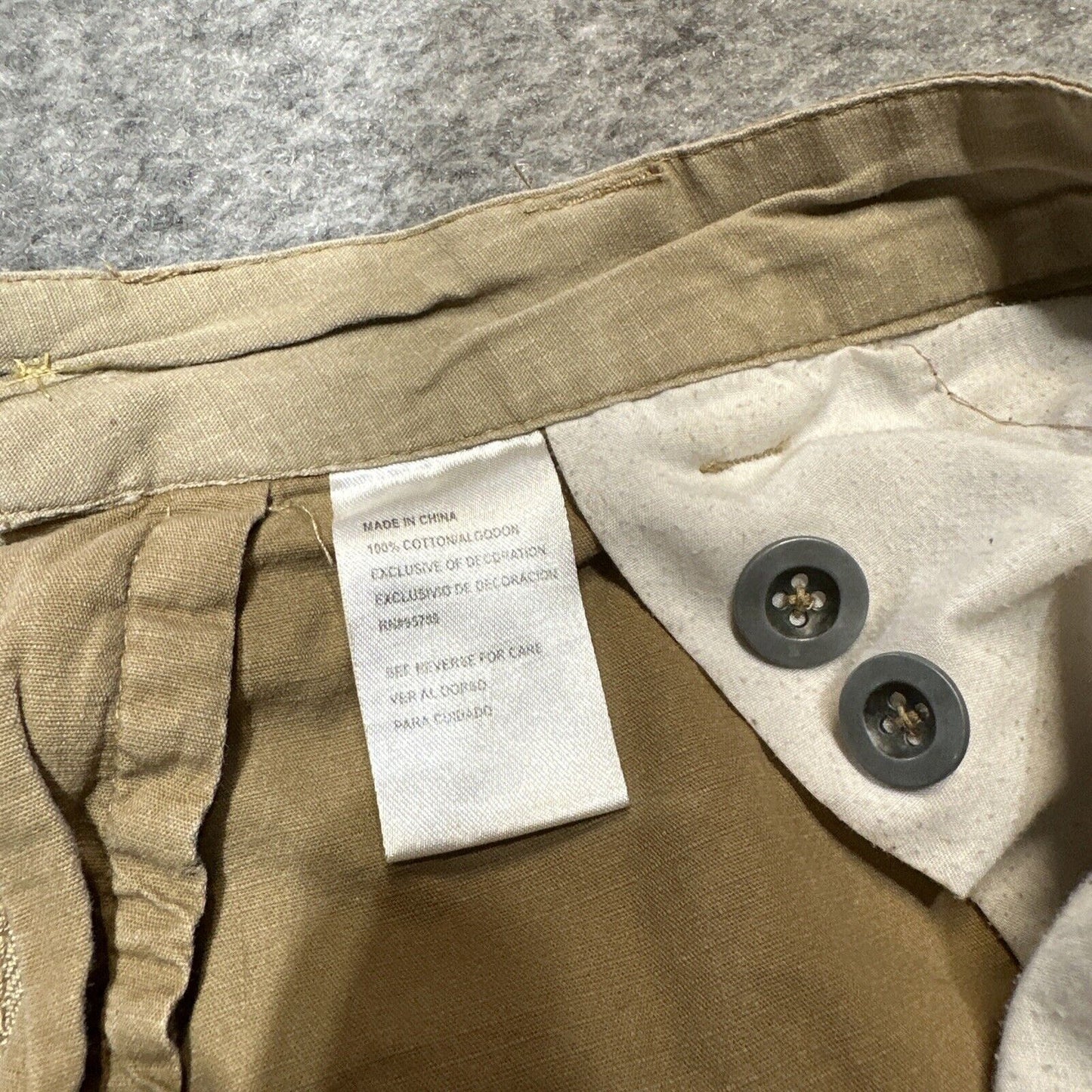 Plugg Men's Cargo Shorts Size 29 Tan Brown Shorts
