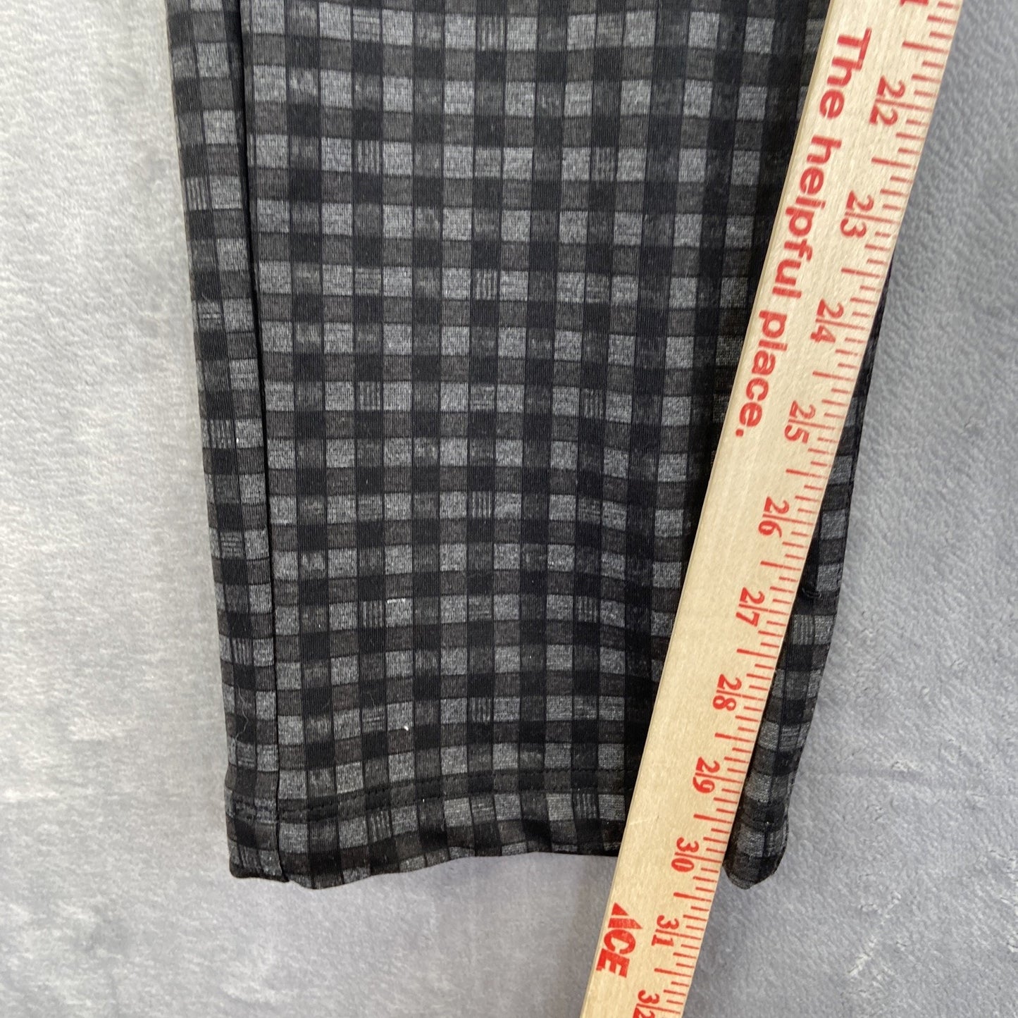 KUT From The Kloth Skinny Trousers Women's Size 14L Plaid Black Dress Pants