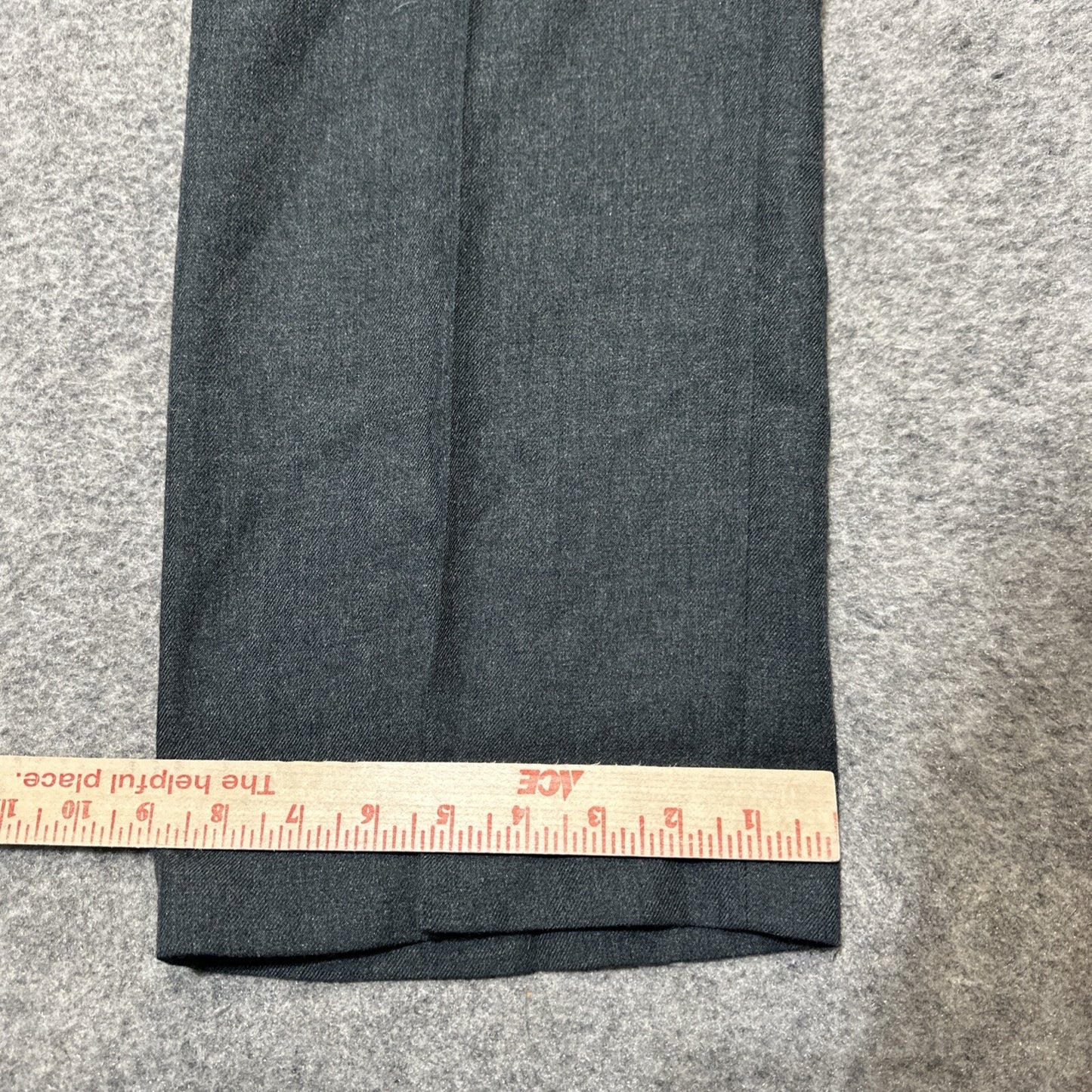 Vintage DAKS Dress Pants Men's Size 36x32 Dark Gray Polyester Pants
