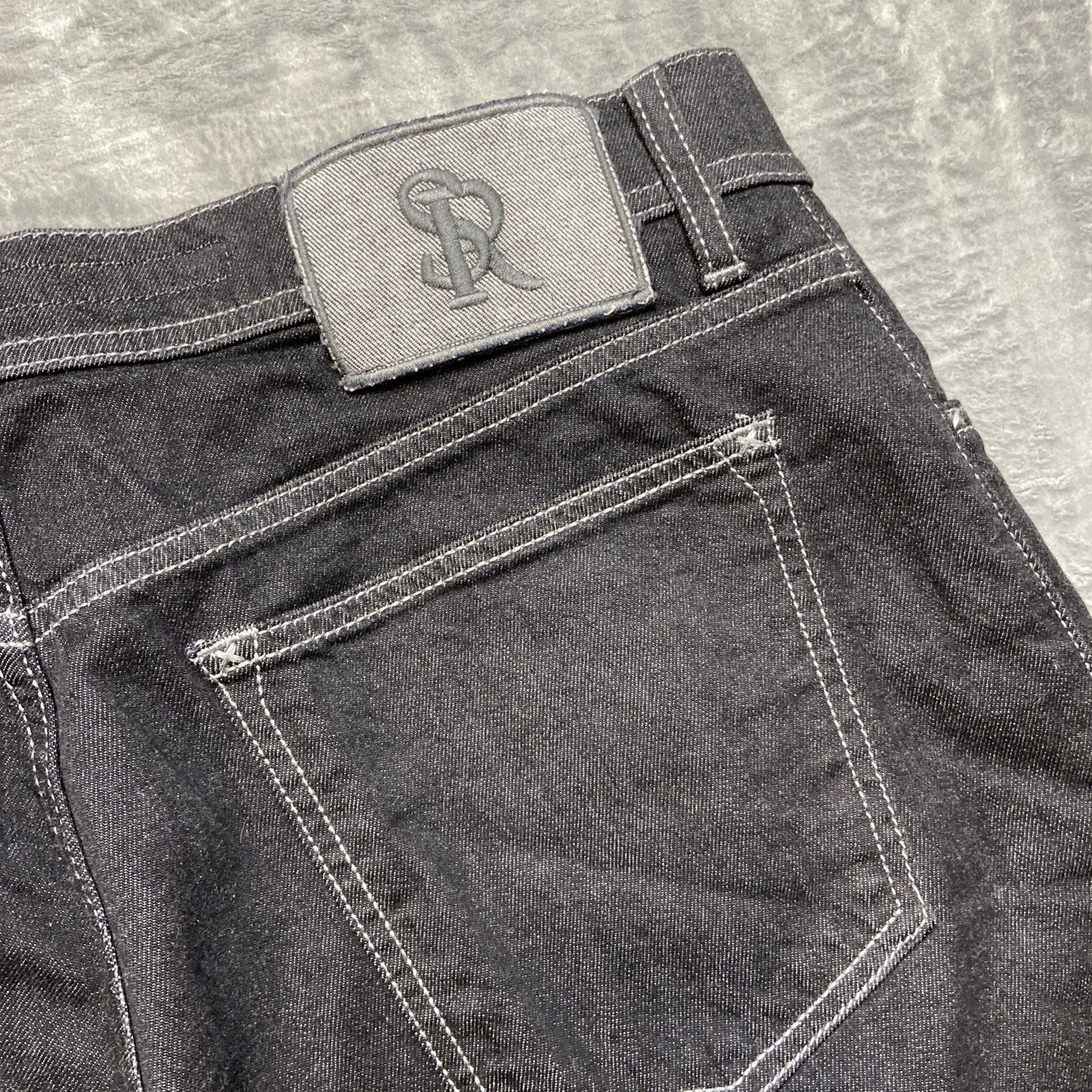 New Stefano Ricci Straight Jeans Men's Size 38 Black Denim Designer Luxury