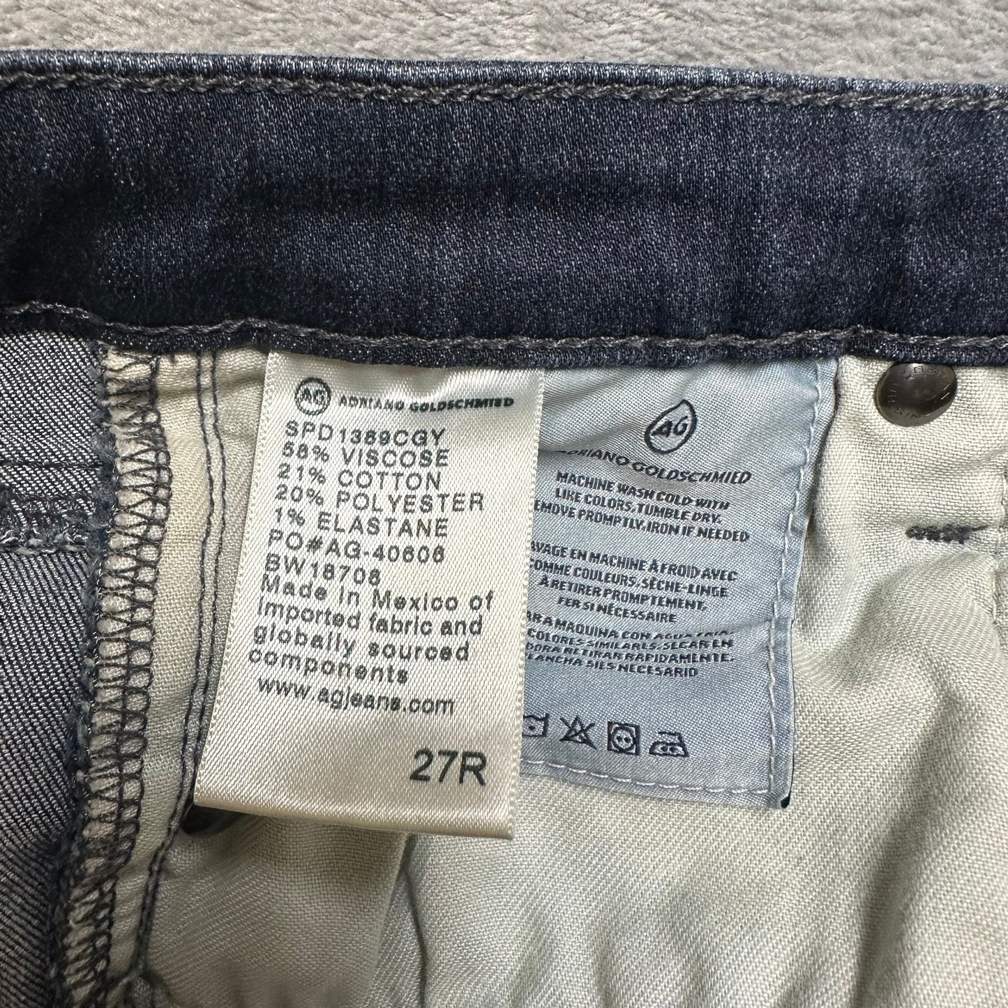 Adriano Goldschmied The Legging Ankle Skinny Jeans Women's Sz 27 Dark Blue