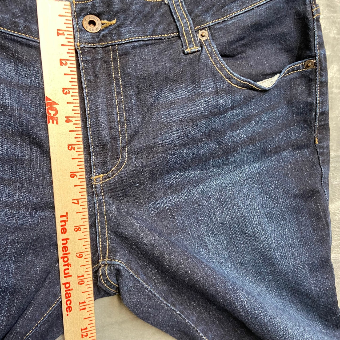 Lucky Brand Ginger Skinny Jeans Women's Size 14W Blue Denim Medium Wash Cropped