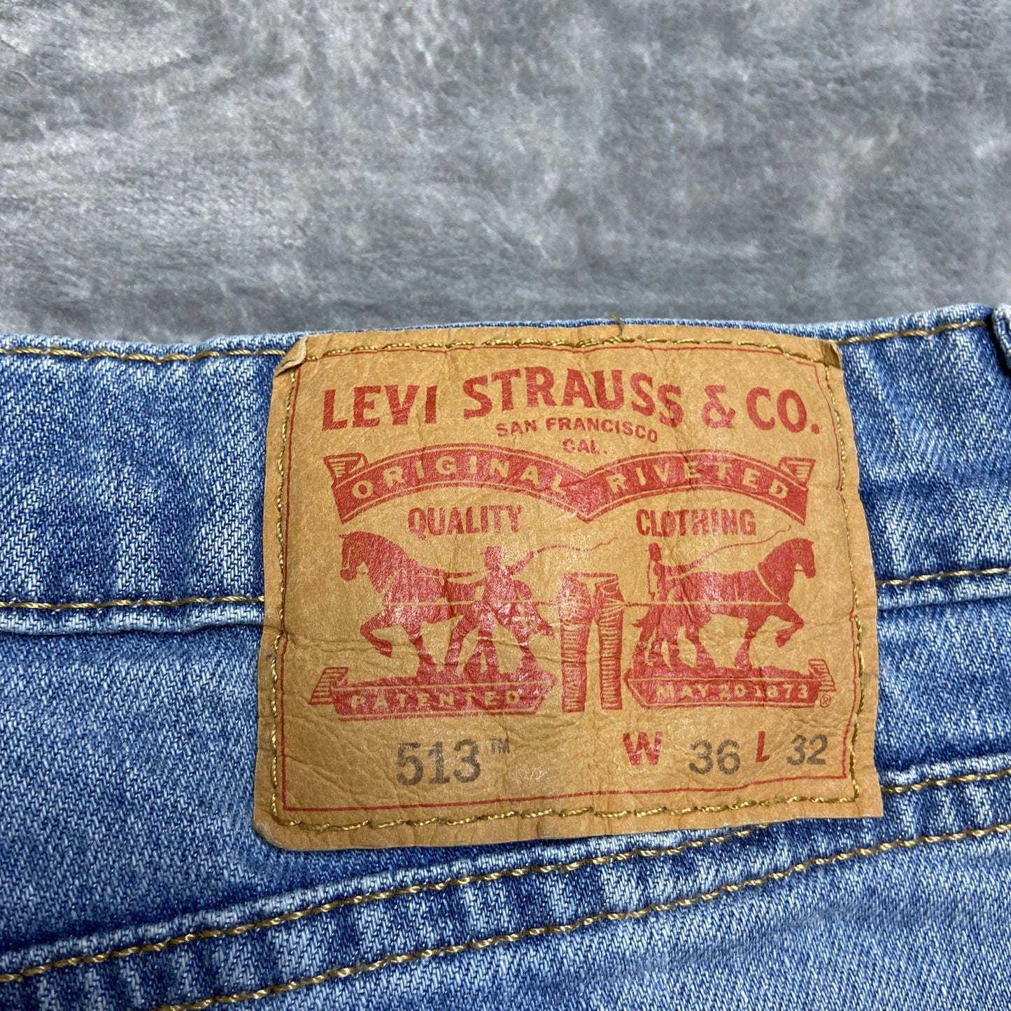 Wholesale Lot of 3 Levi's Work Jeans Men's Size 36x32 Blue Gray Grade B