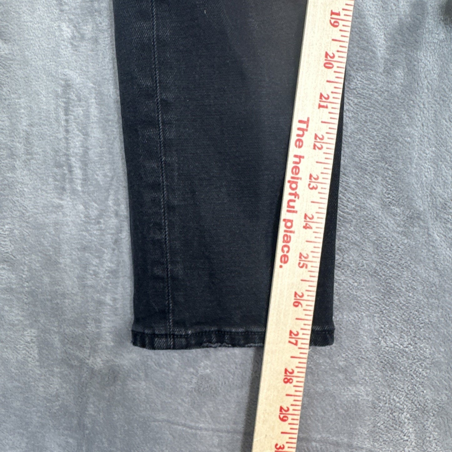 American Eagle Stretch Distressed Mom Jeans Women's Size 00 R Black Denim
