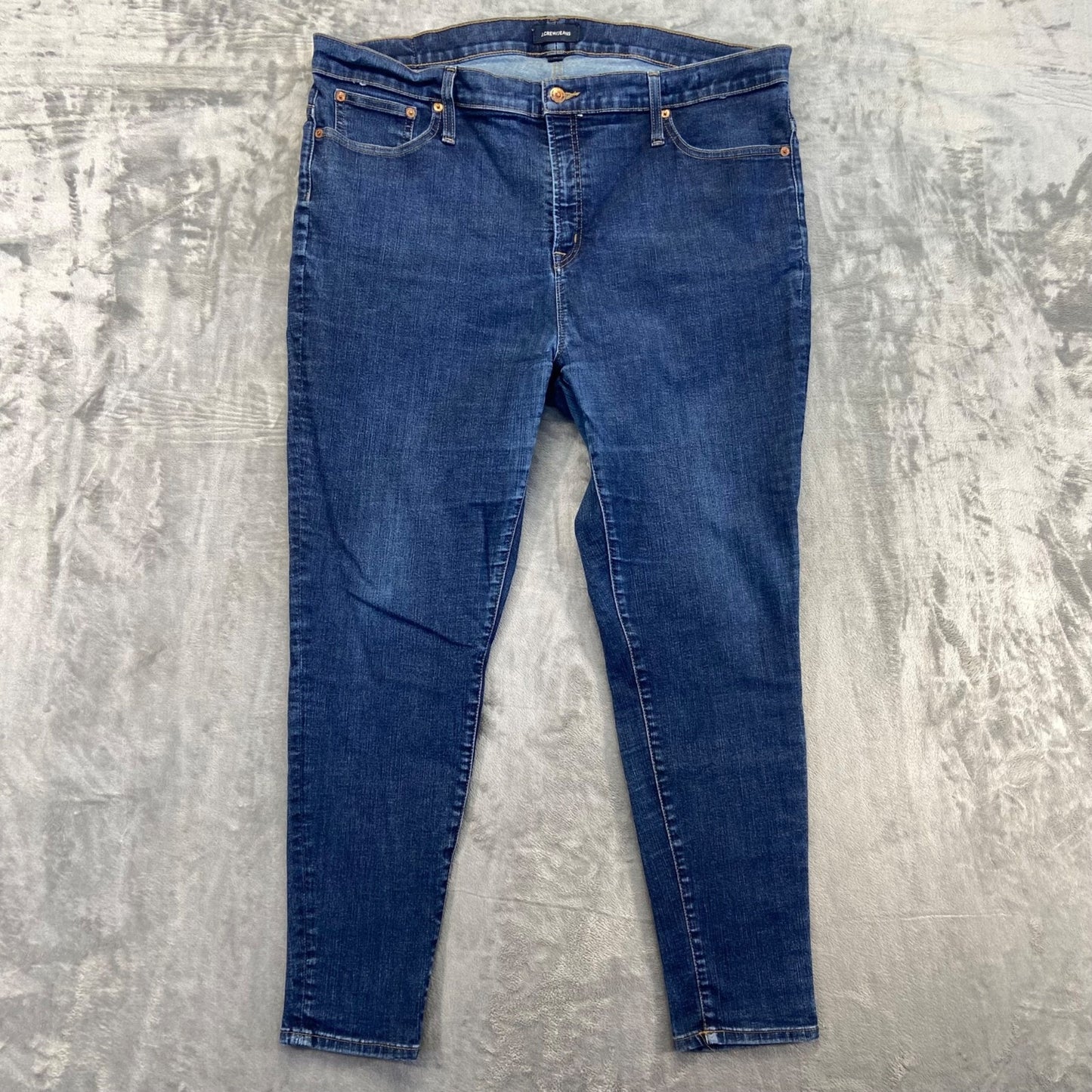 J.Crew Men's 10" High-Rise Toothpick Skinny Jeans Size 35 Blue