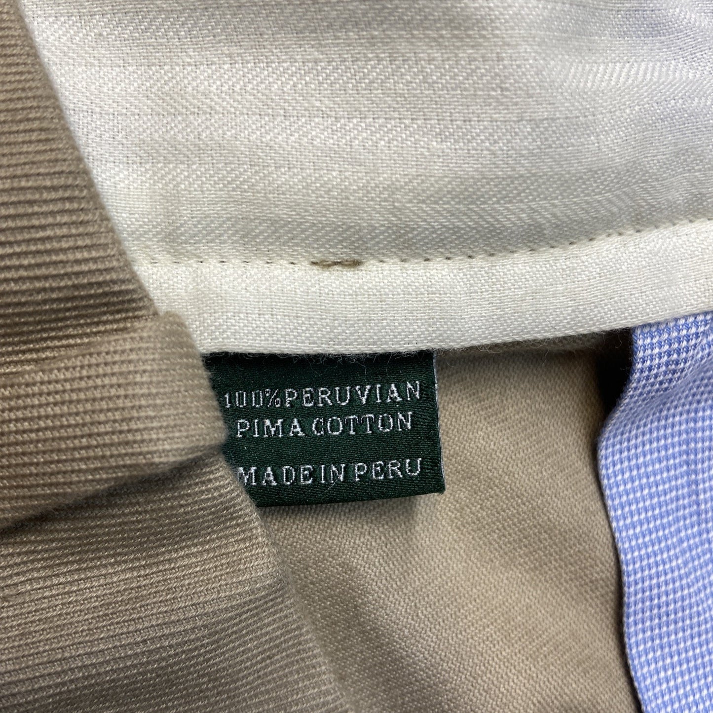 Bobby Jones Peruvian Pima Chino Pants Men's Size 40 Tan Beige Pleated