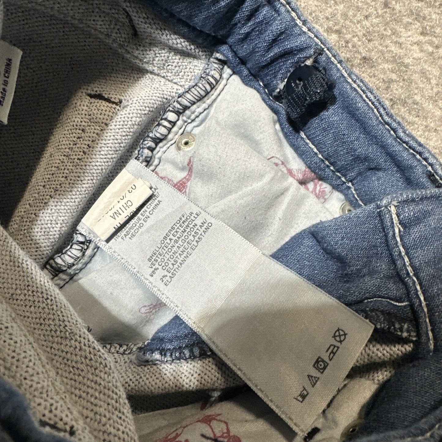 True Religion Straight Jeans Boys Toddler Size 3T Blue Medium Wash Denim