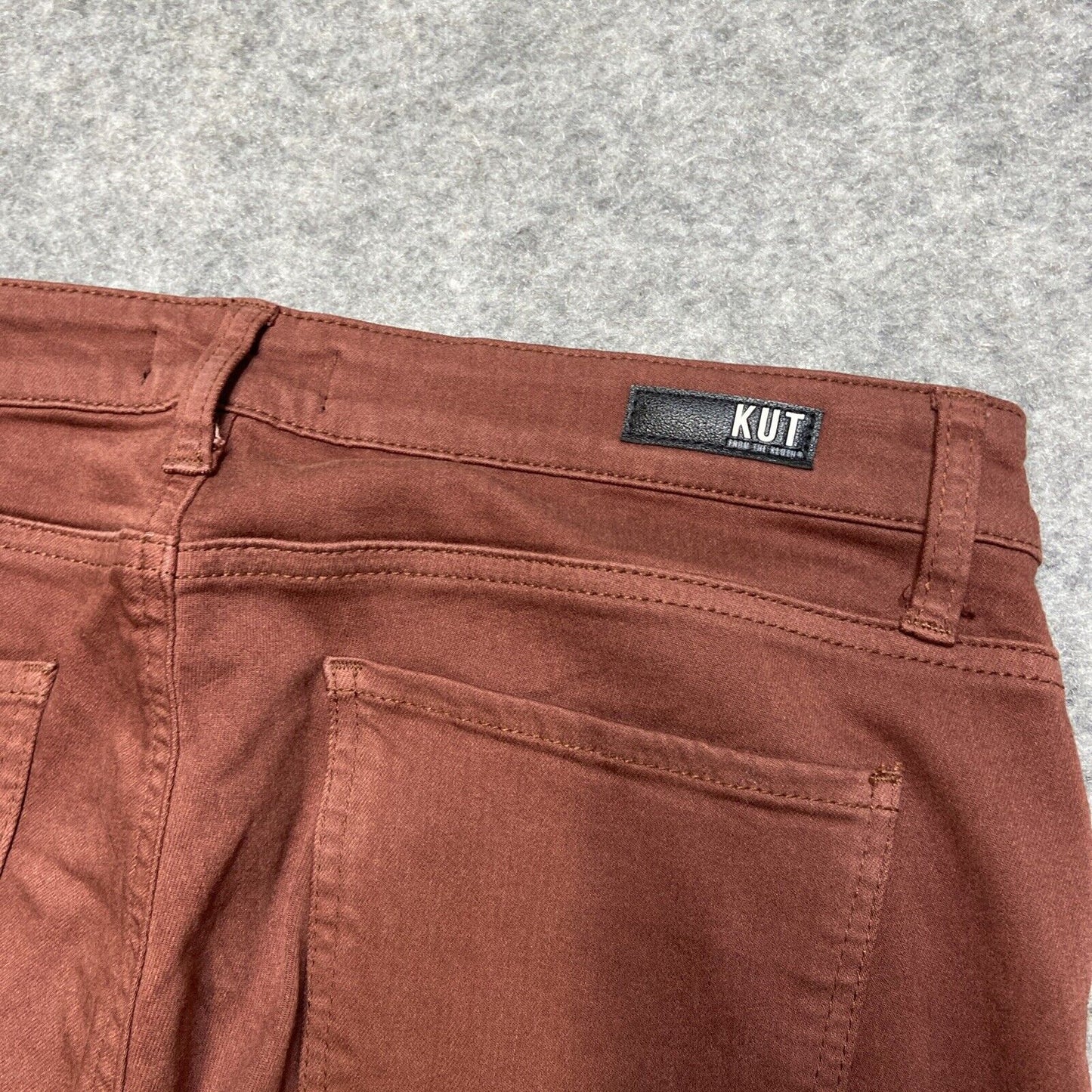 KUT From The Kloth Mia High Rise Fab AB Toothpick Skinny Jeans Women's 12 Red