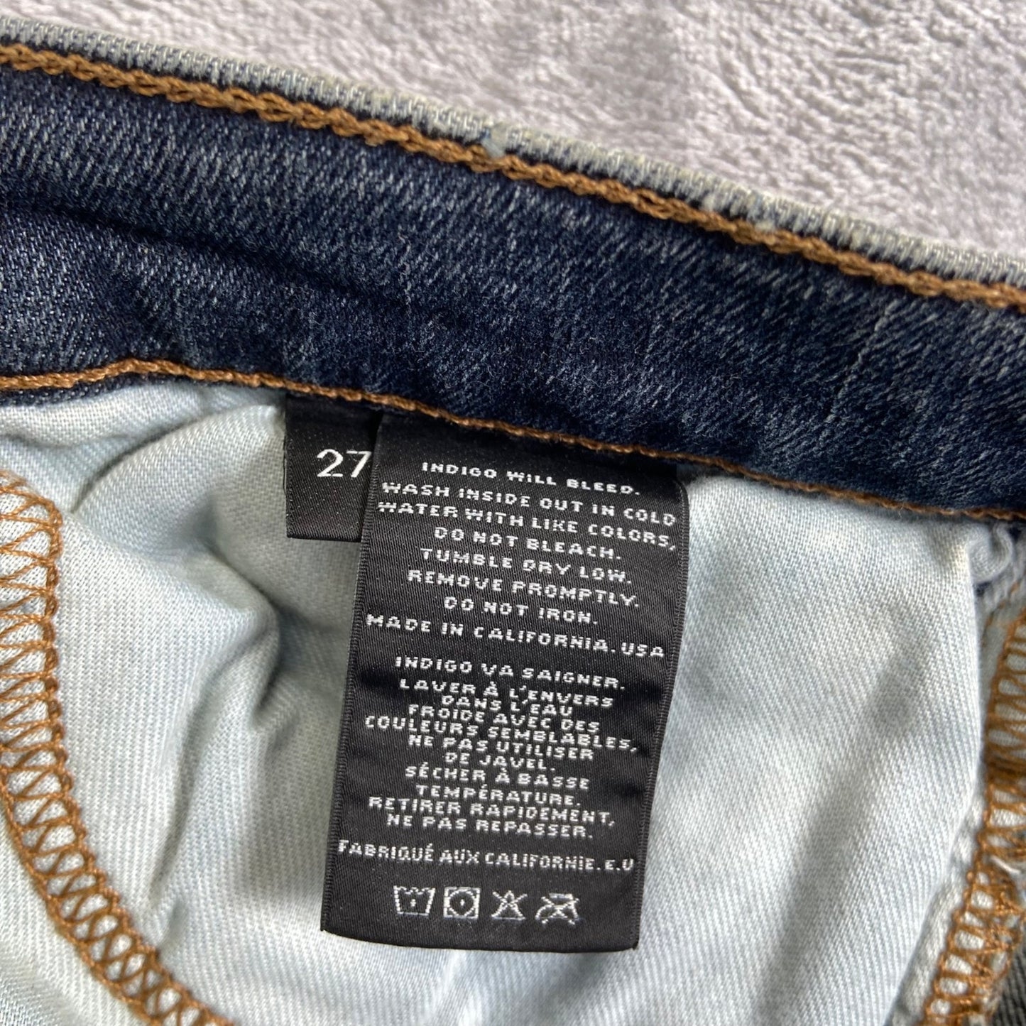 J Brand Women's Skinny Jeans Size 27 Blue Distressed
