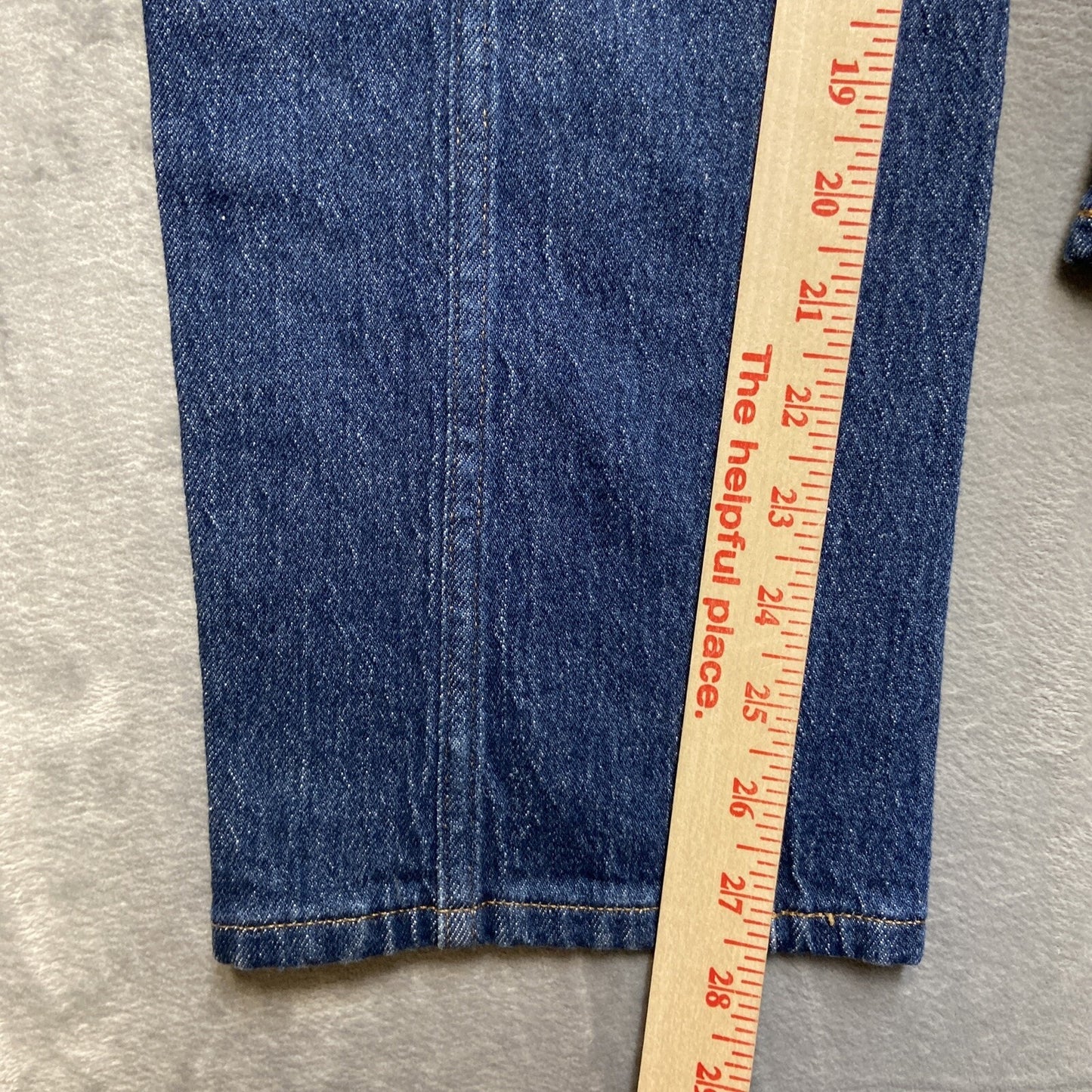 New Madewell The Perfect Vintage Straight Jean Women's Size 26 Dark Blue Paneled