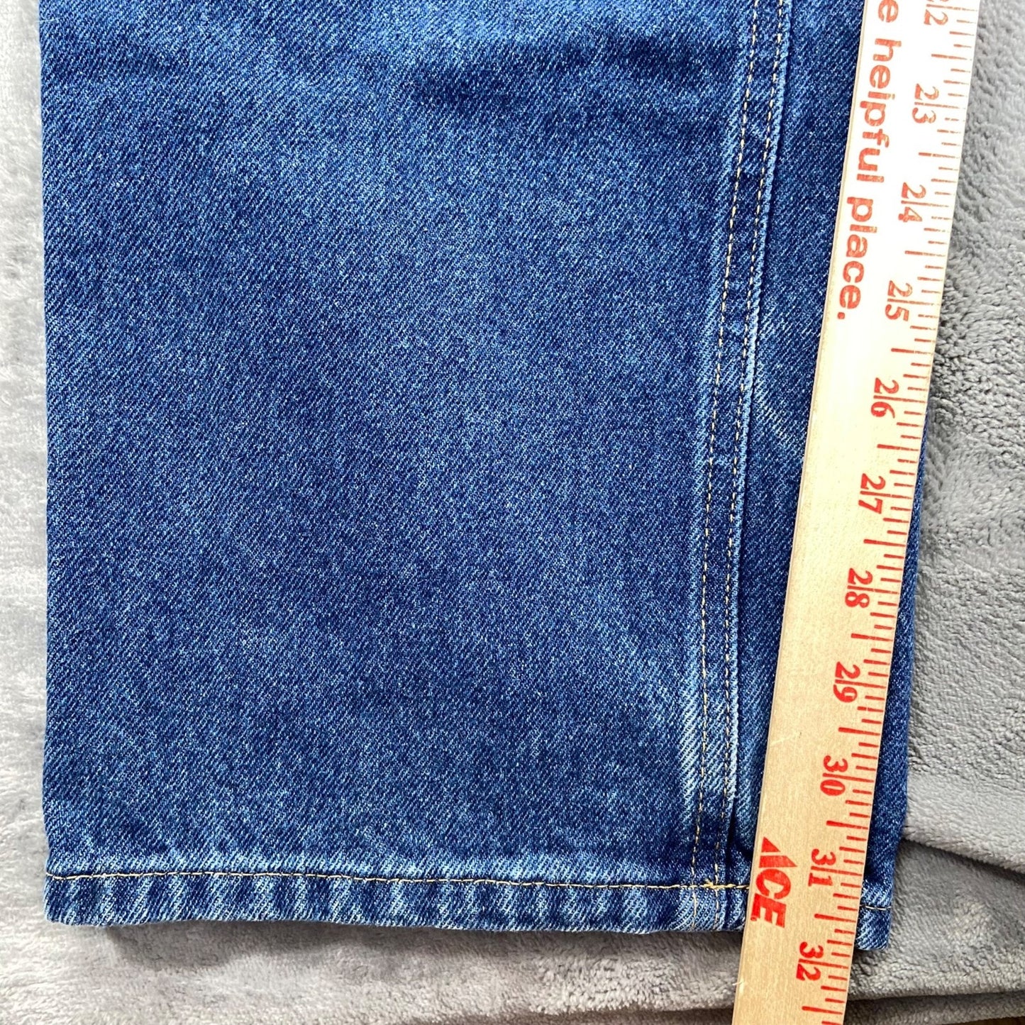 New Carhartt Relaxed Fit Straight Jeans Men's Sz 36x32 Blue Medium Wash MSRP $45