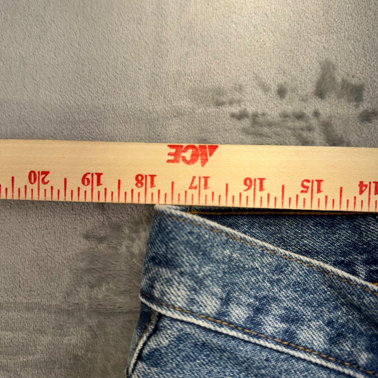 Vintage Faded Glory Men's Straight Jeans 36x30 Blue Denim #2013
