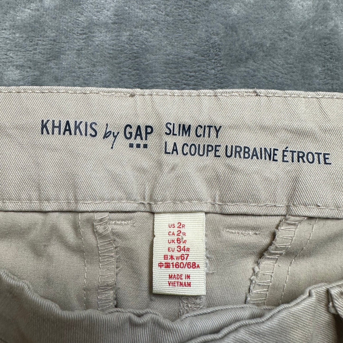 Gap Slim Chino Pants Women's Sz 2 Beige