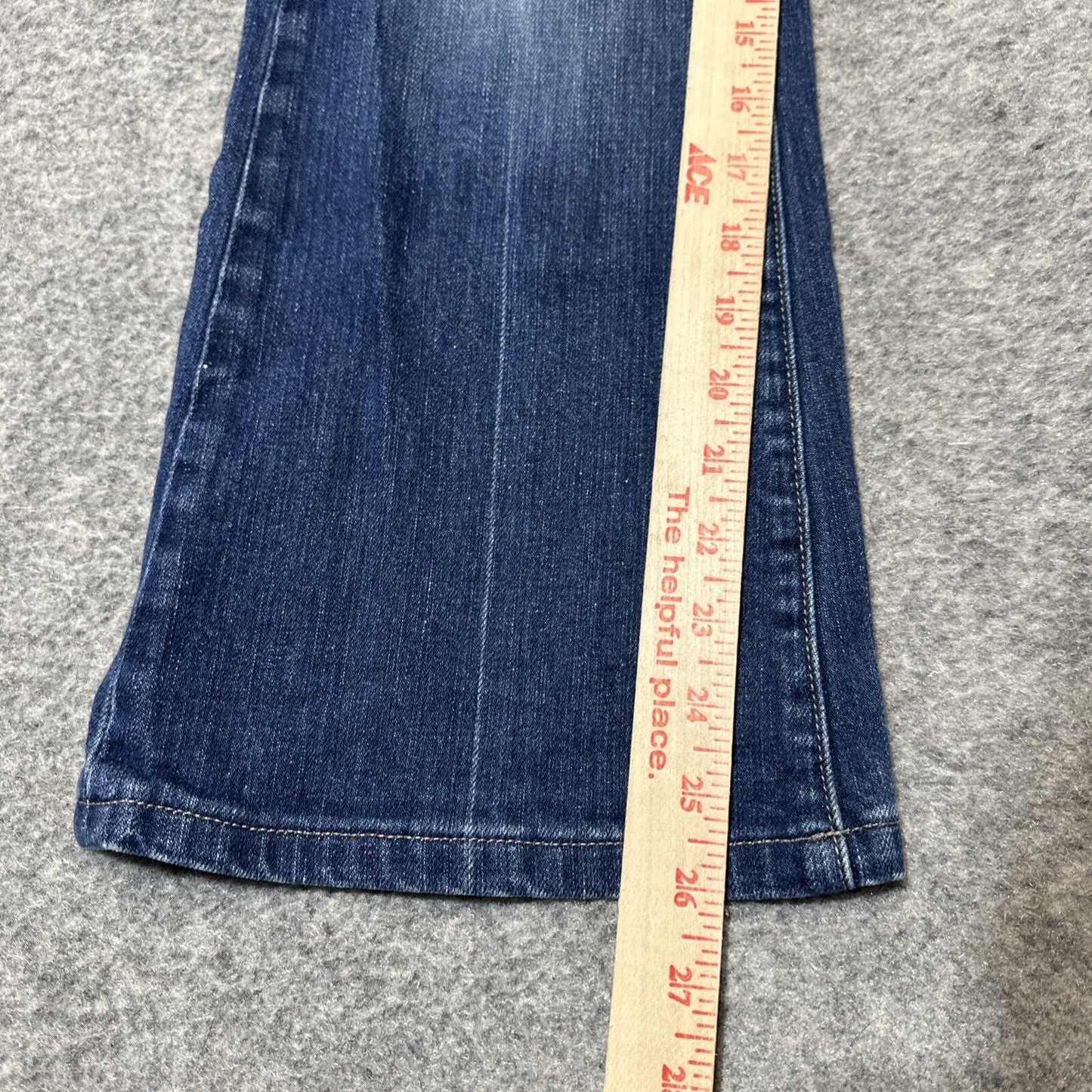 Paige Robertson Cropped Flare Jeans Women's Size 27 Blue Dark Wash Denim