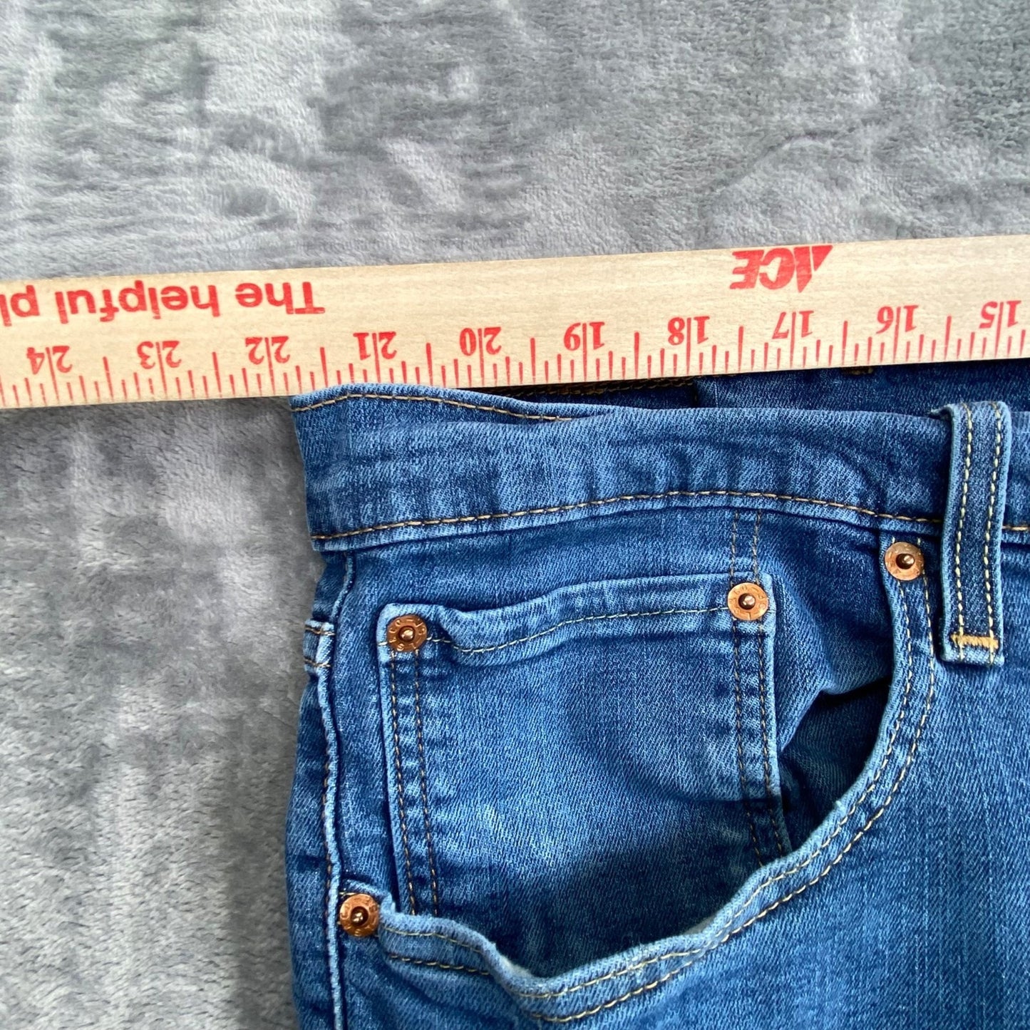 Levi's 559 Relaxed Straight Men's Jeans 44x34 Blue Denim Casual