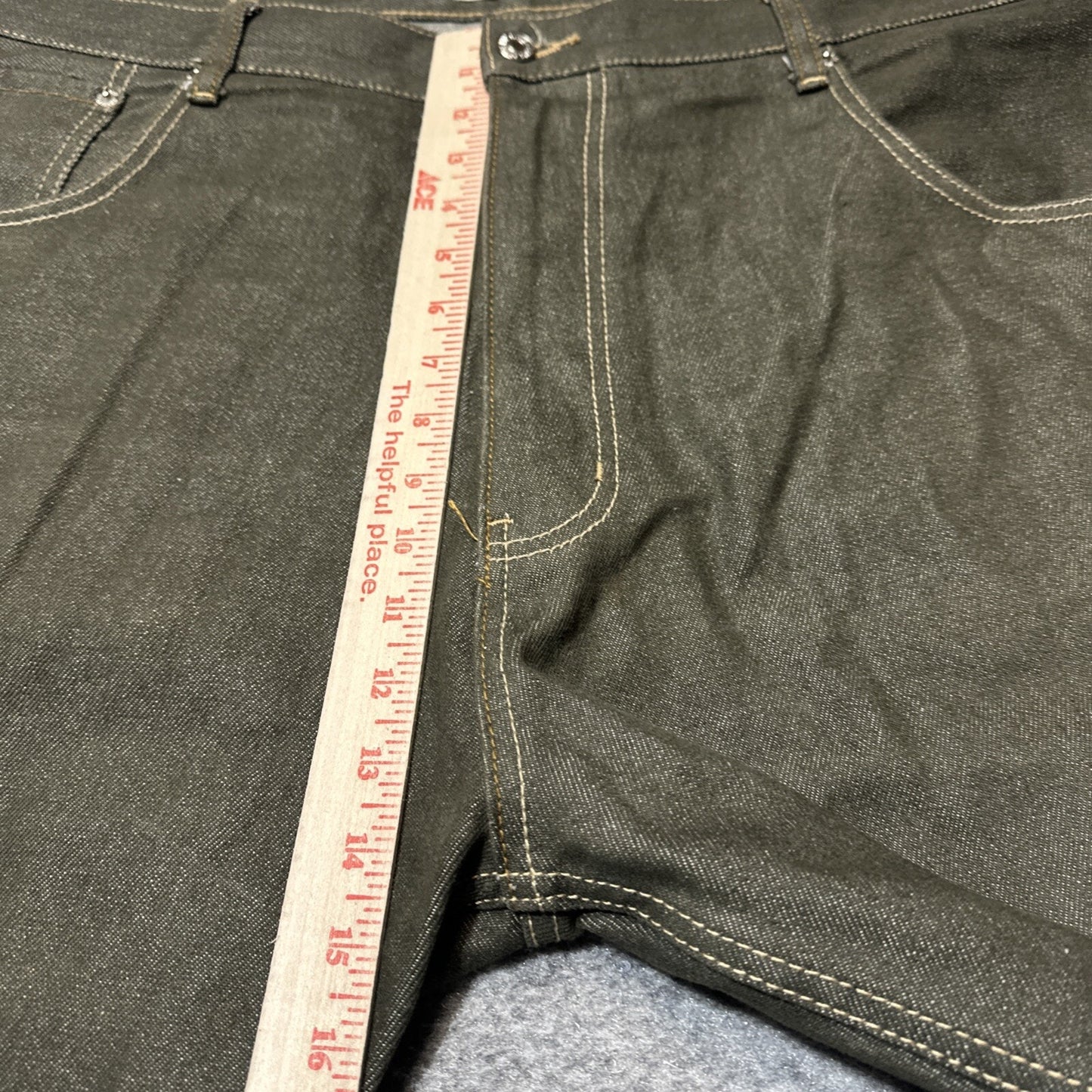 Vintage Members Property Coogi Straight Jeans Men's Size 42x32 Dark Green Denim