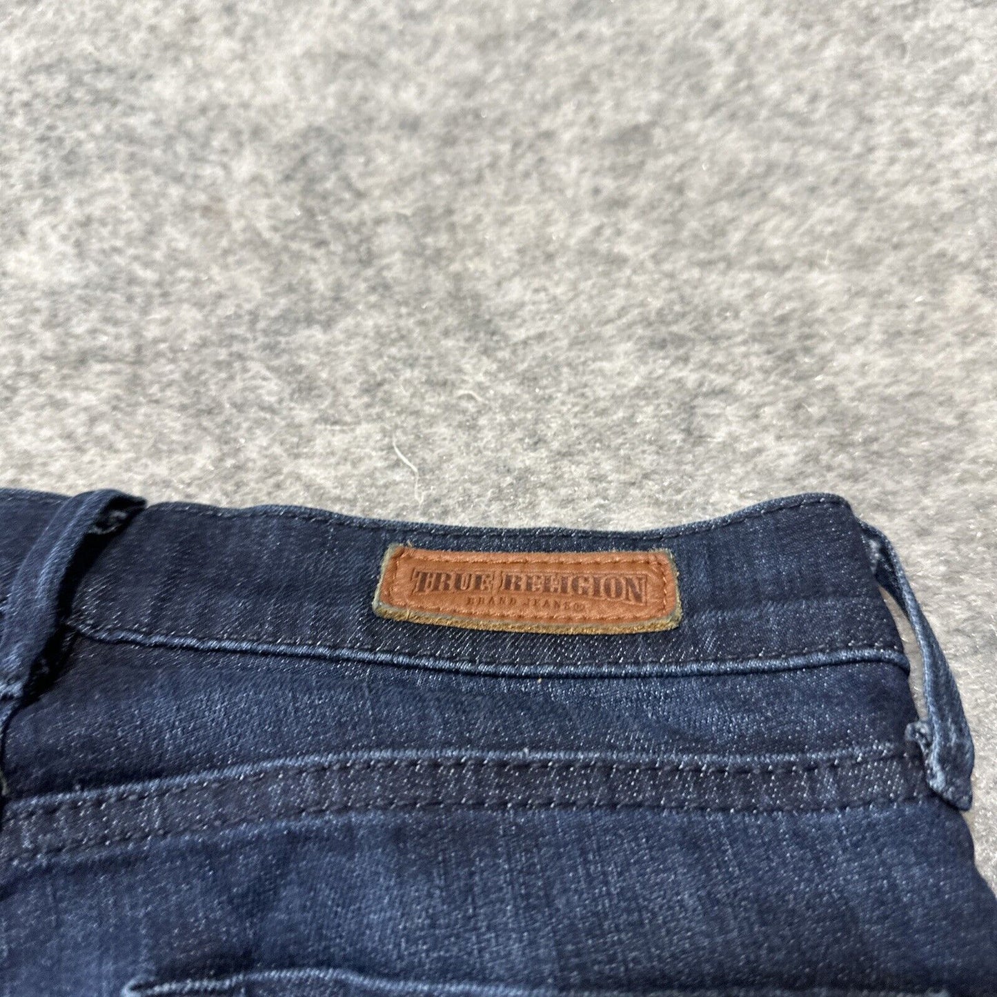 True Religion Halle Women's Skinny Jeans Size 24 Blue Dark Wash Denim