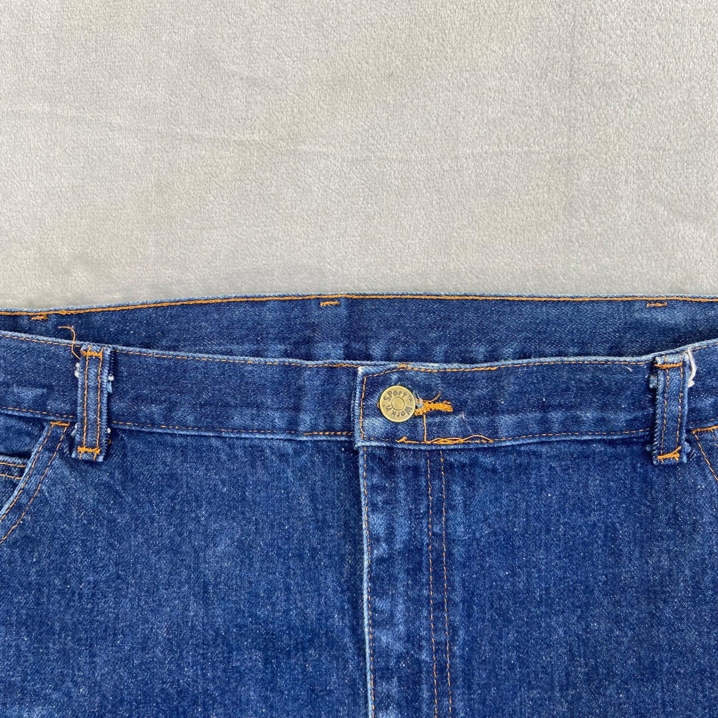 Work n' Sport Men's Quality Jeans 42x28 Blue Denim Regular