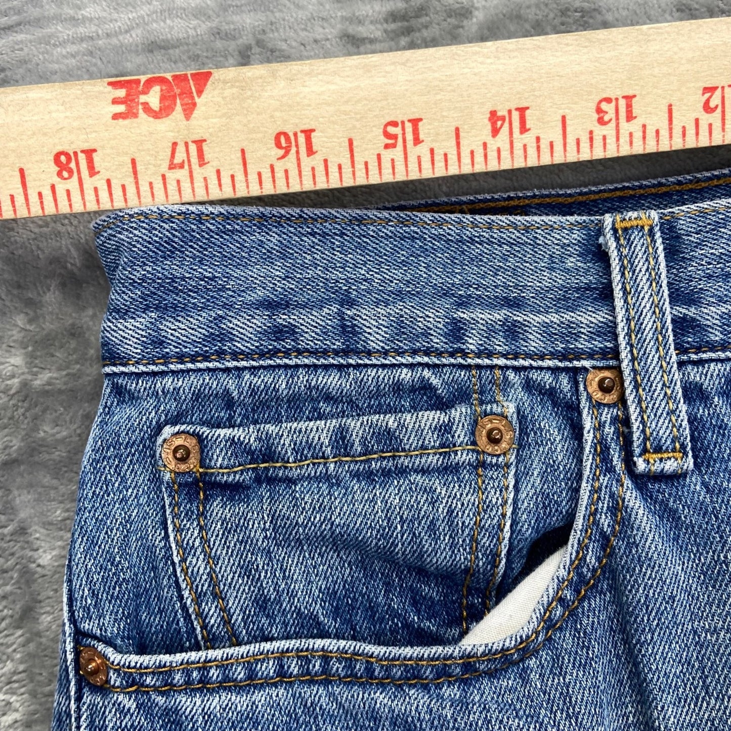 Levi's 527 Low Boot Cut Men's Jeans 36x30 Light Blue Denim
