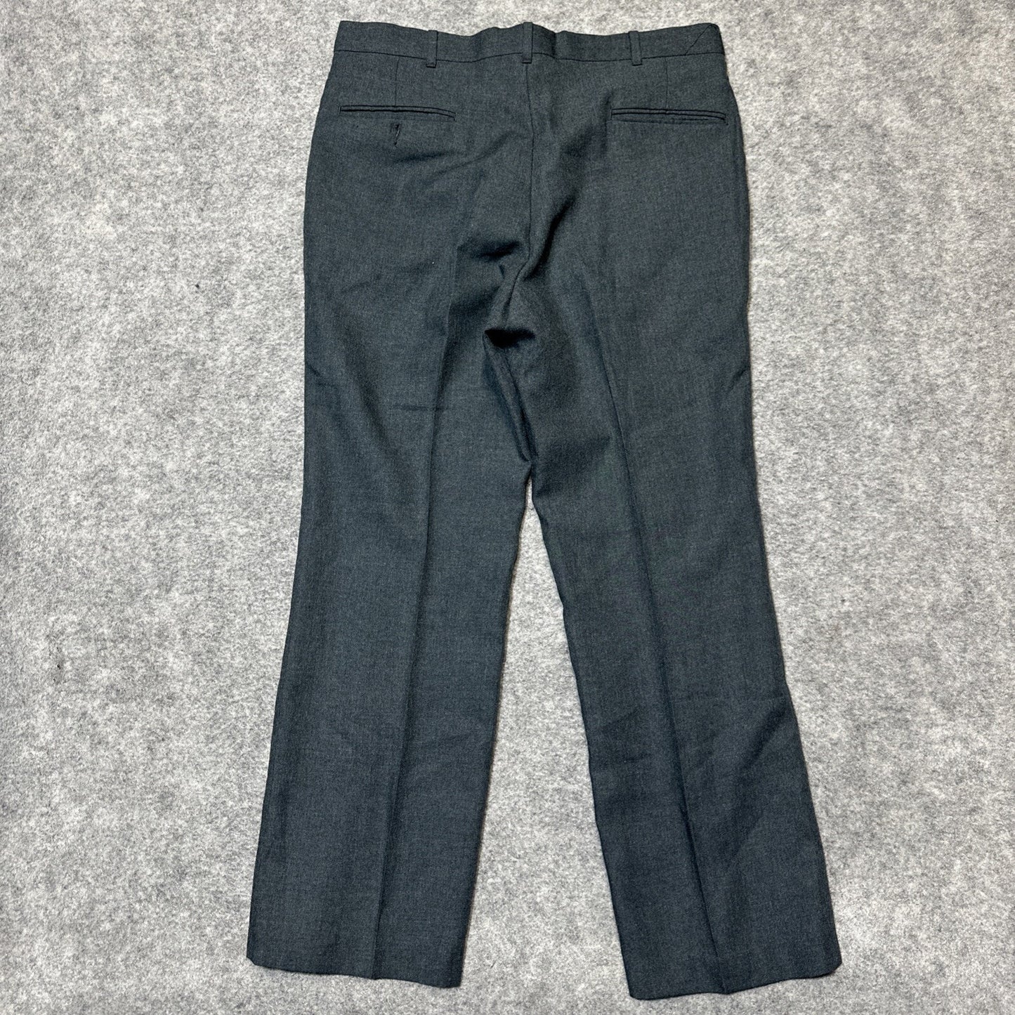 Vintage DAKS Dress Pants Men's Size 36x32 Dark Gray Polyester Pants