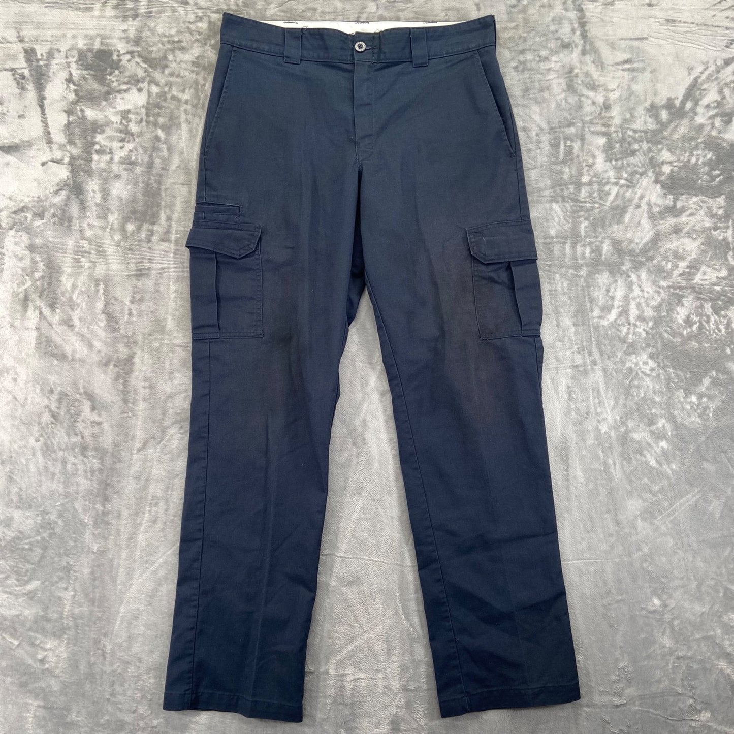 Dickies Men's Regular Straight Cargo Pants 34x34 Navy Blue