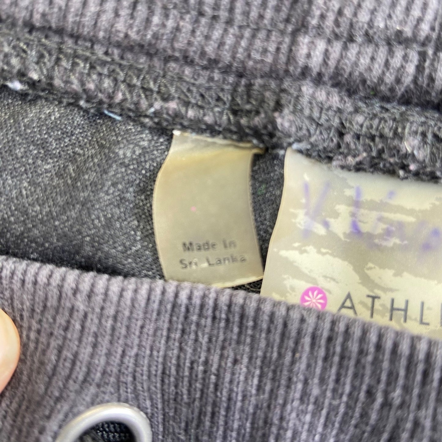 Athleta Women's Jogger Pants Size M Black Cotton Blend Casual