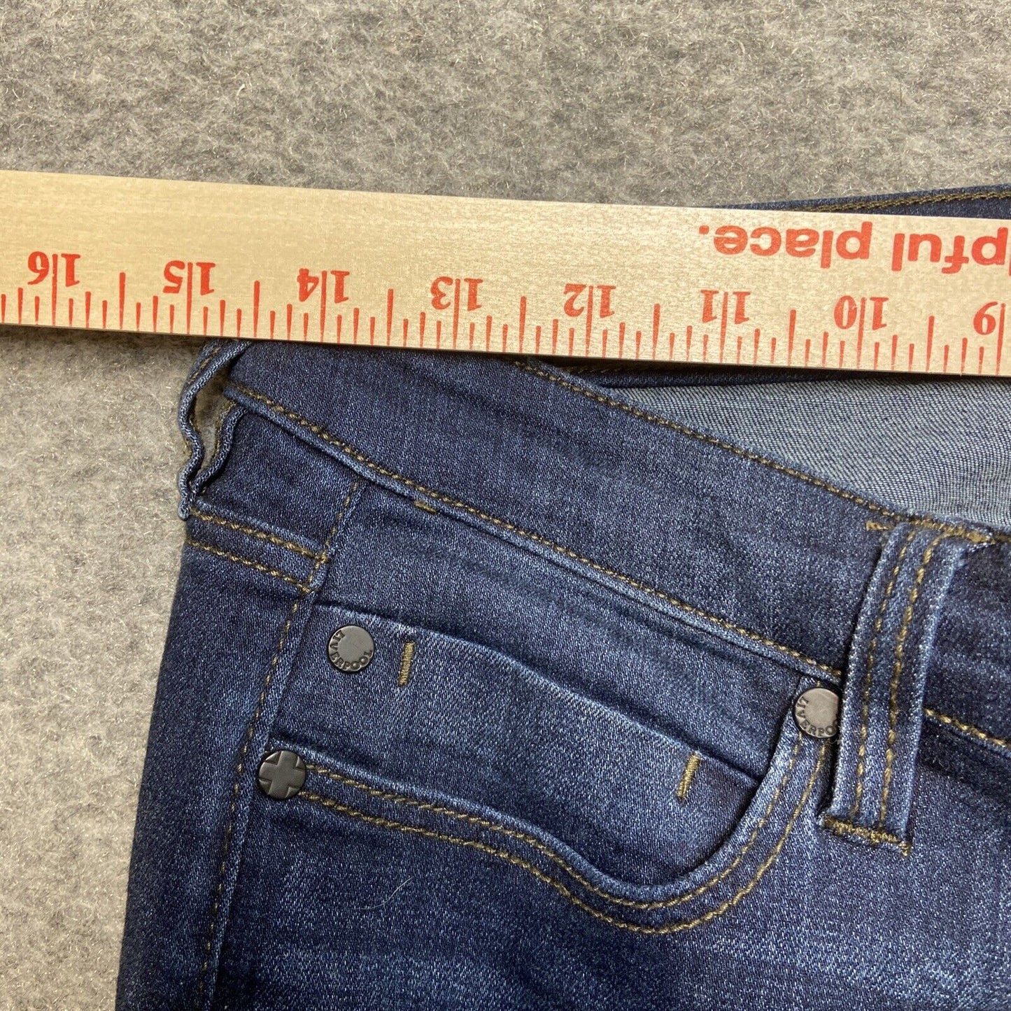 Liverpool The Crop Jeans Women's Size 10 / 30 Dark Blue Denim