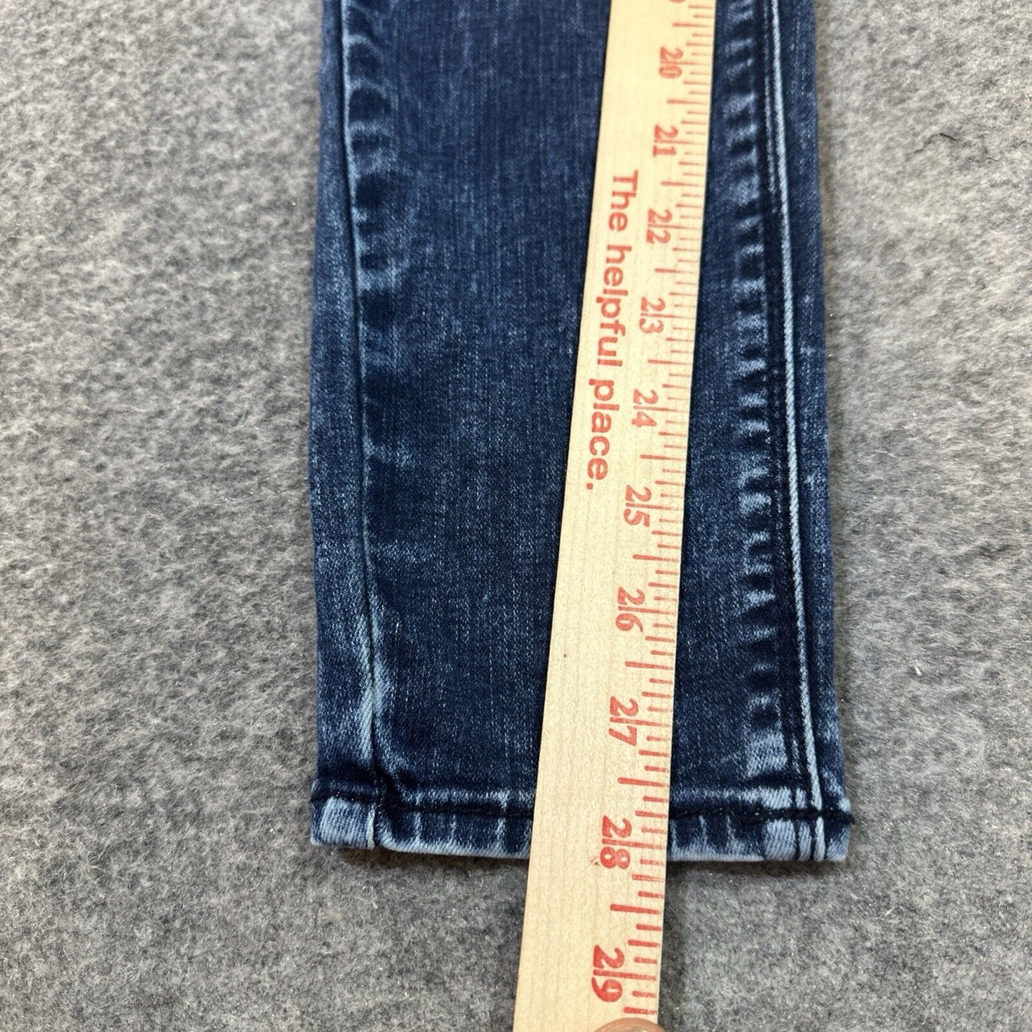 American Eagle Super Stretch Sky High Jegging Women's 2R Dark Blue Acid Wash