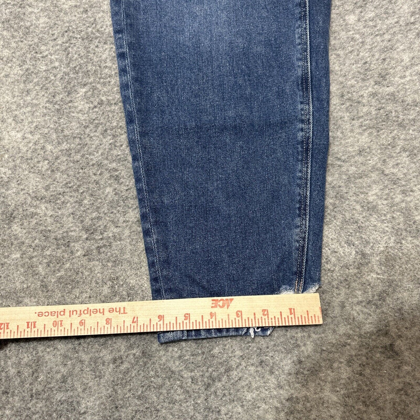 American Eagle Relaxed Mom Women's Distressed Jeans Size 4 R Blue Medium Denim