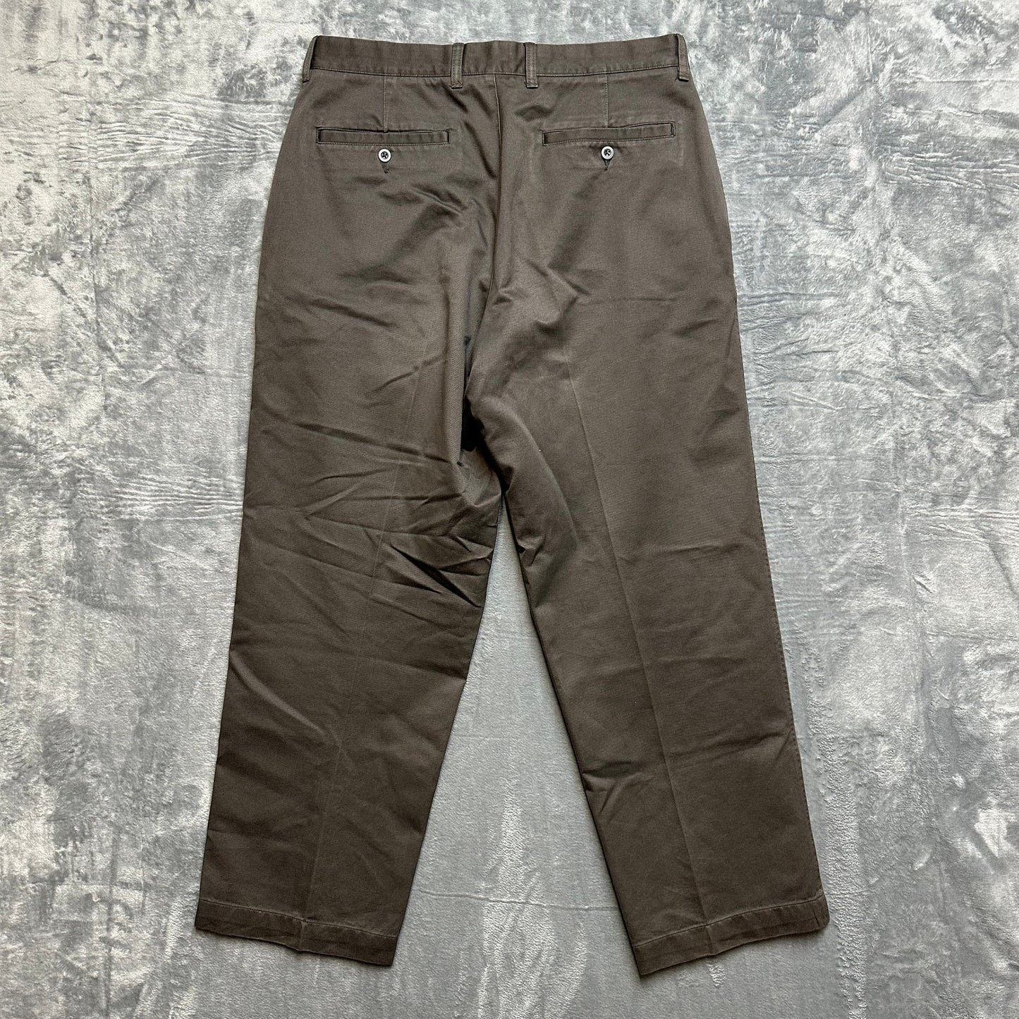 Gap Khakis Relaxed Formal Fit Pants Men's Size 35x30 Brown