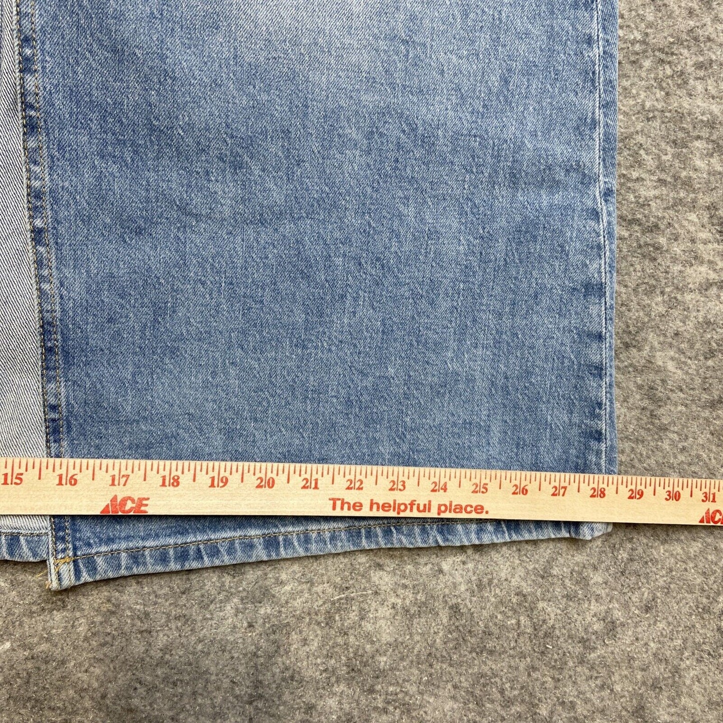 Fat Face A Line Maxi Denim Skirt Women's Size 14R Light Blue Denim