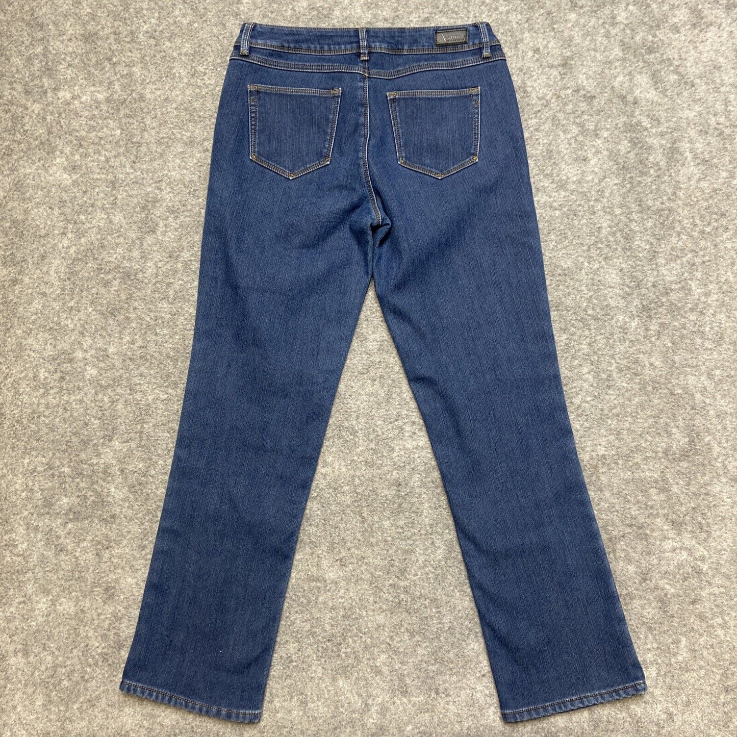 Natural Reflections Flannel Lined Straight Jeans Women's Size 6 Dark Blue
