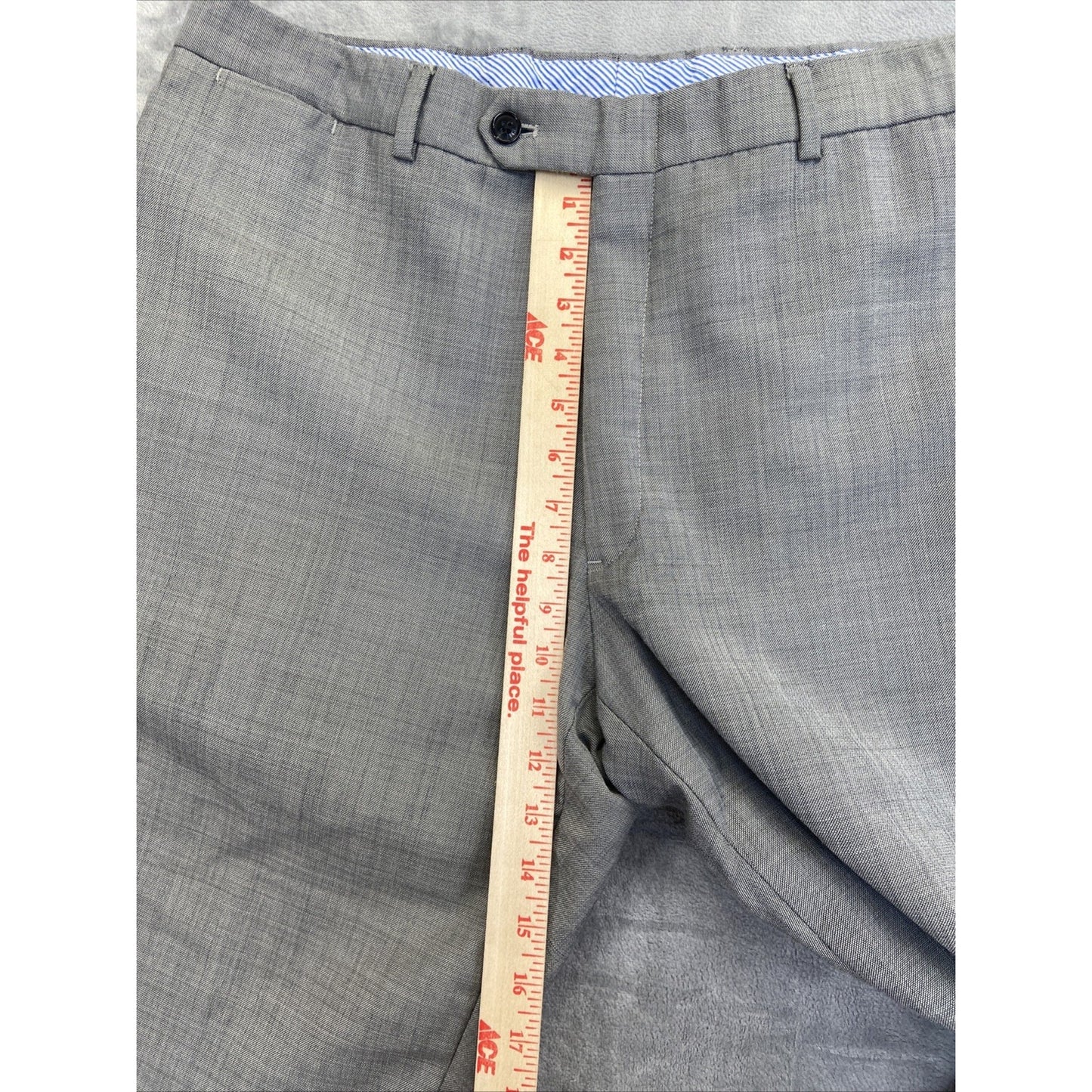 Tommy Hilfiger Worsted Wool Formal Pants Dress Pants Men's Size 38x30 Gray
