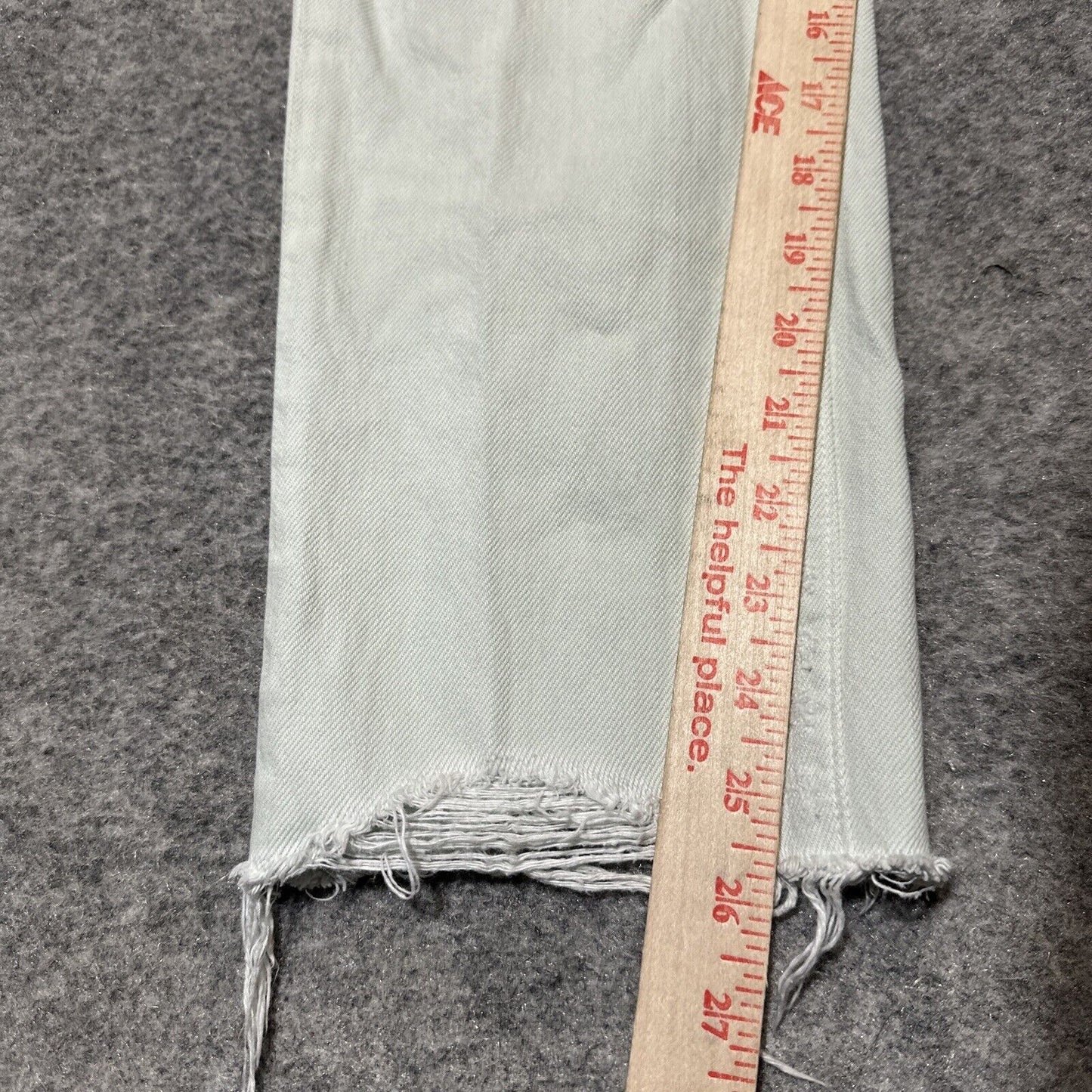 J Brand Wynne Women's Distressed Straight Jeans Sz 24 Spearmint White Denim