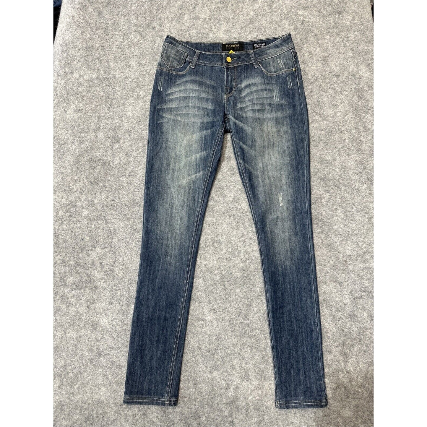 Rocawear Hannah Women's Skinny Jeans Size 7 Blue Dark Wash Denim