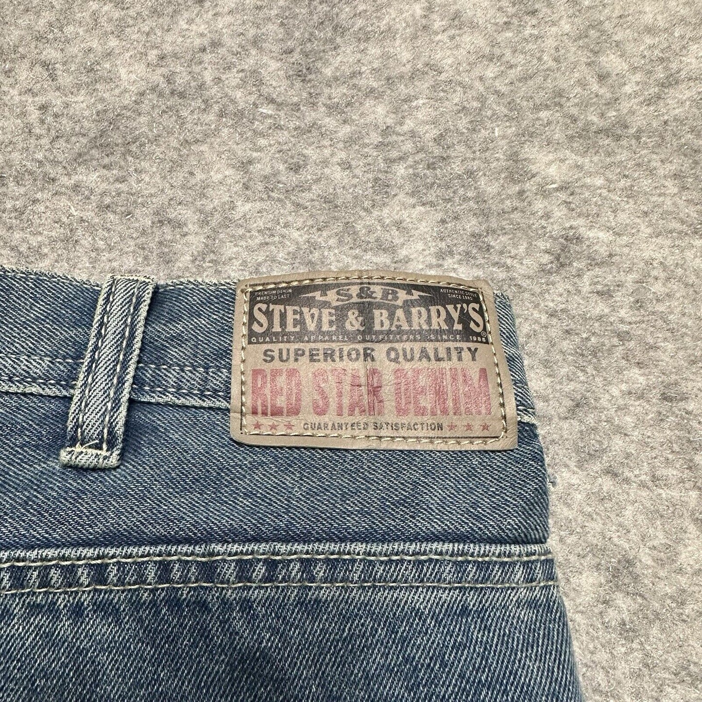 New Steve & Barry's Carpenter Jeans Men's Size 38x34 Blue Denim