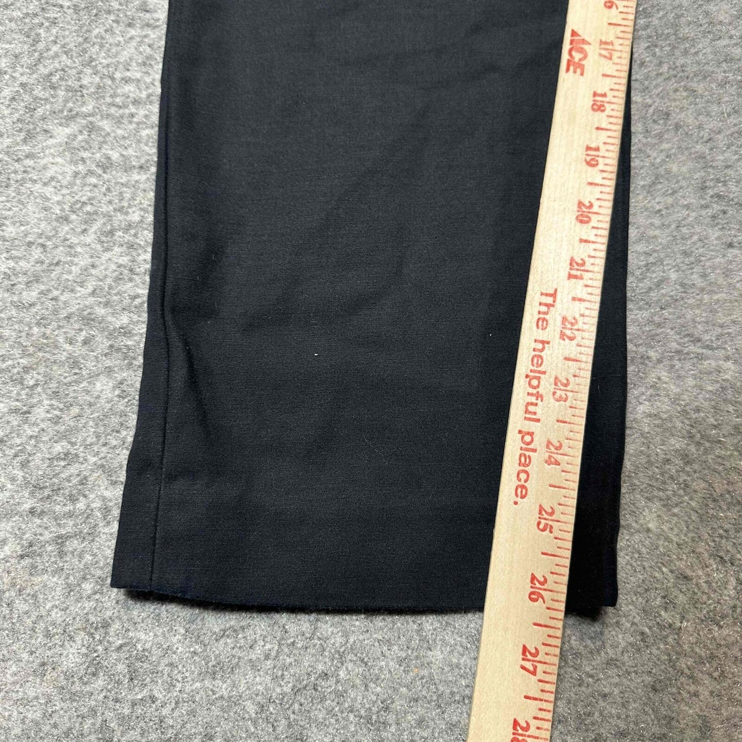 Cabi Men's Straight Fit Spandex Pants Belt Loops Size 6 Black Dark Wash