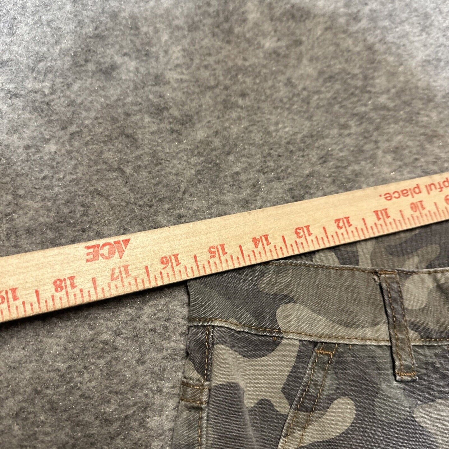 Sincerely Jules Cargo Bootcut Jeans Women's Size 11/30 Camouflage Green Denim