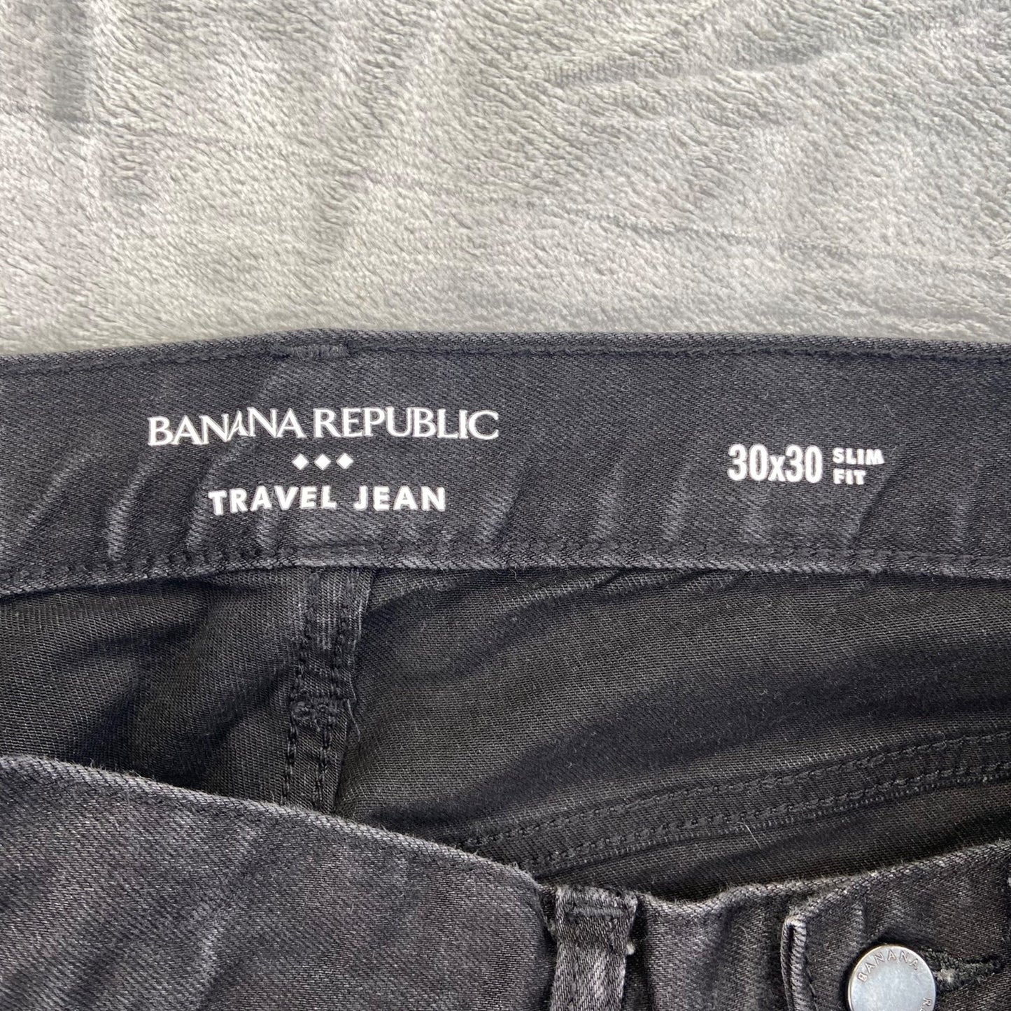 Banana Republic Men's Slim Fit Travel Jeans 30x30 Black
