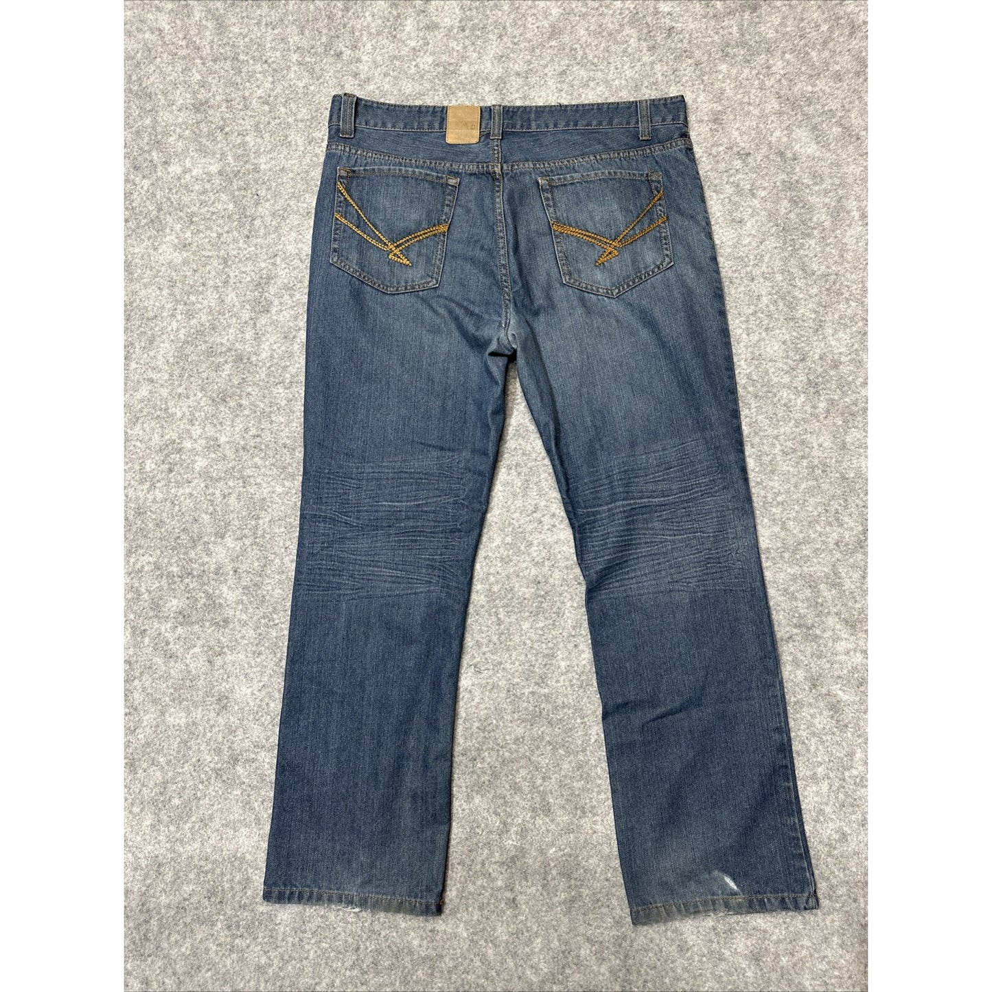 Marc Ecko Men's Straight Jeans Size 38x30 Blue Medium Wash Denim