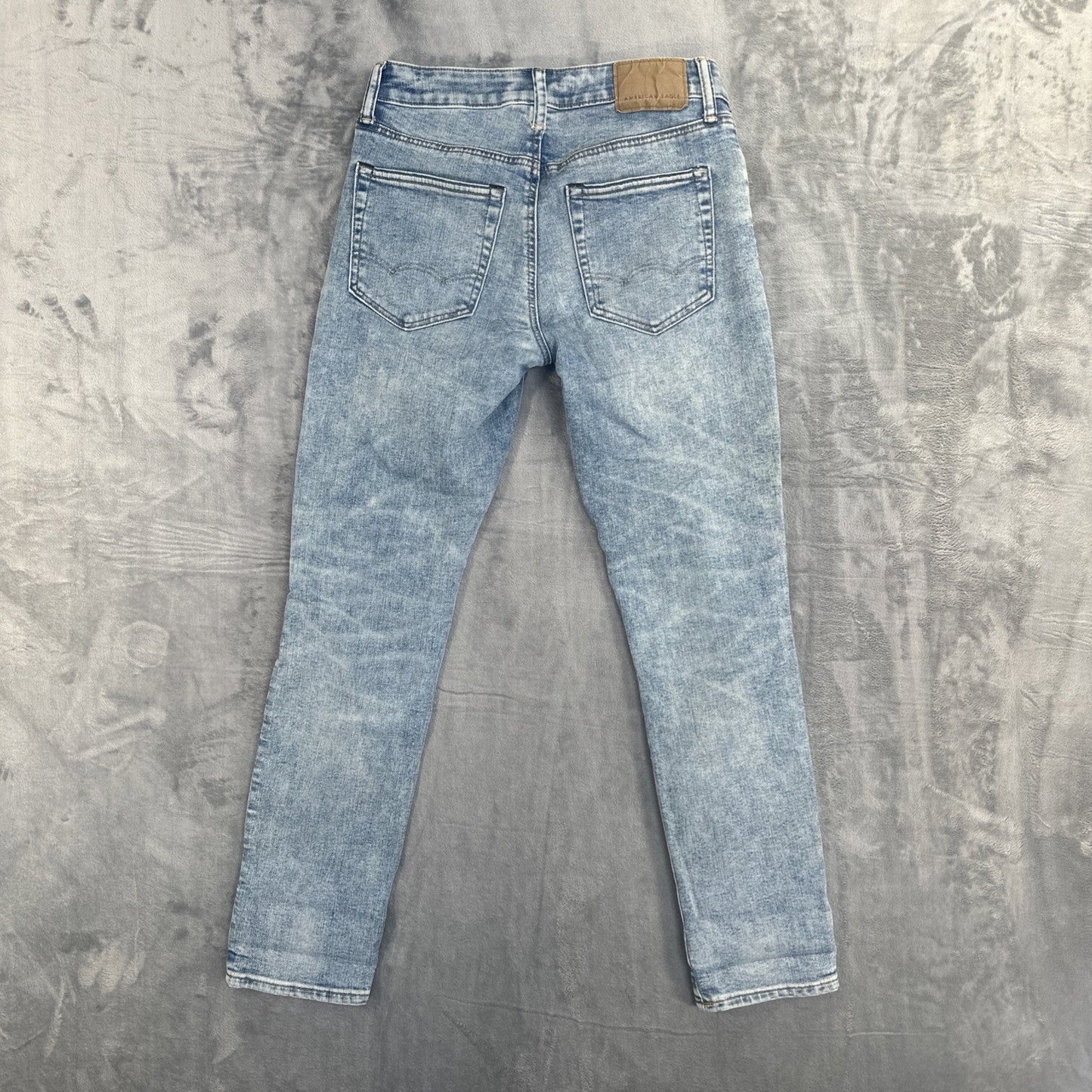 American Eagle Distressed AirFlex Athletic Skinny Jeans Men's Size 28x30 Blue