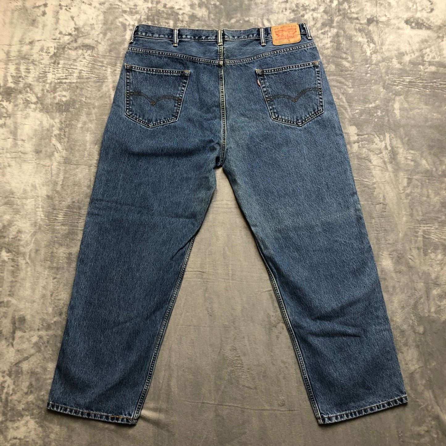 Lot of 2 Levi's 550 Work Jeans Men's Size 42x30 Black Blue Grade A/B Denim
