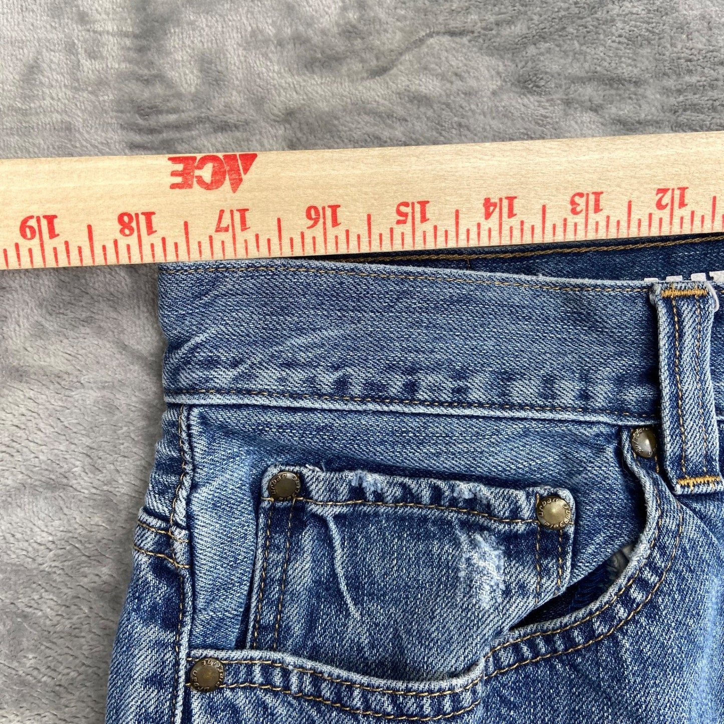 Urban Pipeline Relaxed Straight Jeans Men's 36x32 Medium Blue Denim