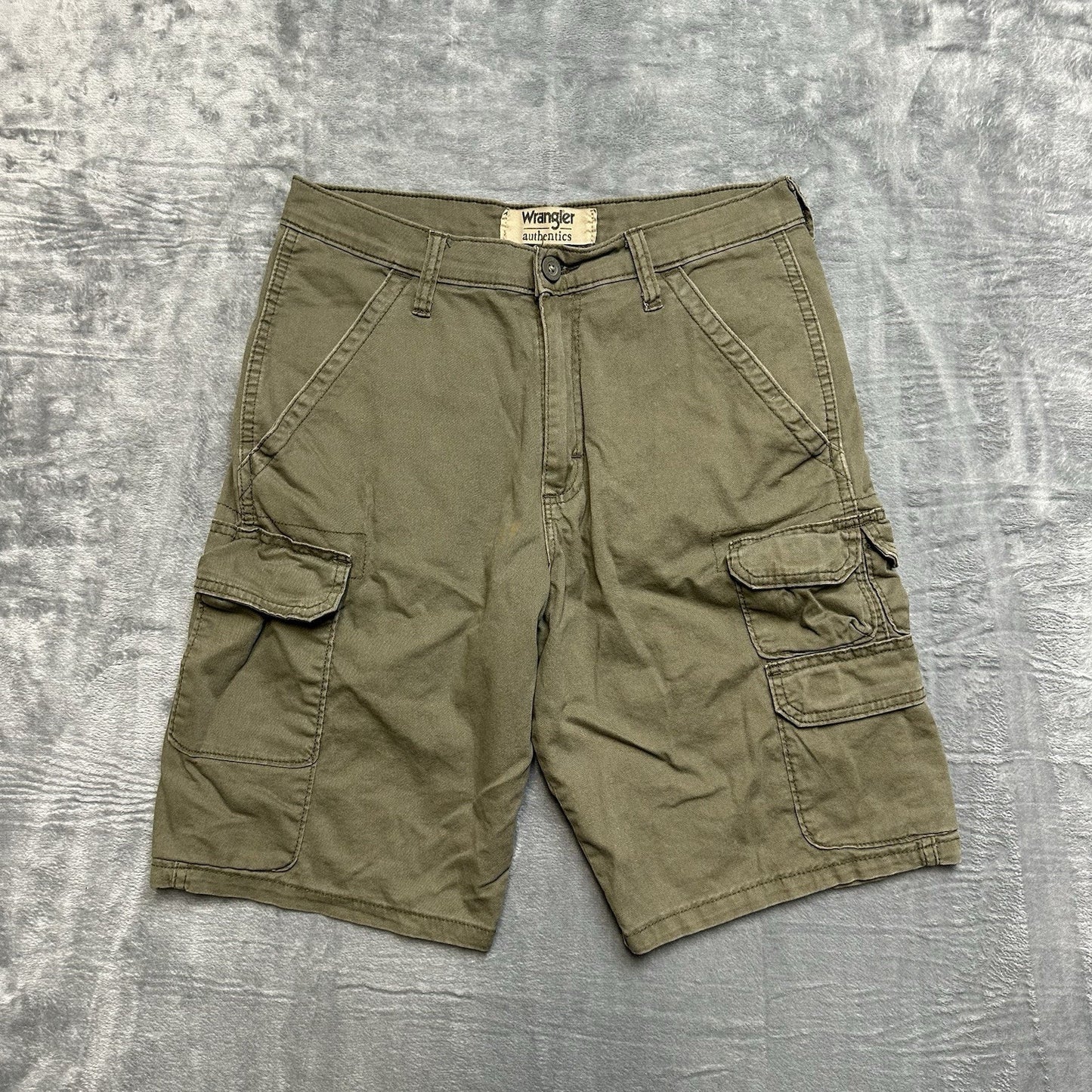 Wrangler Authentics Cargo Shorts Men's Size 30 Brown