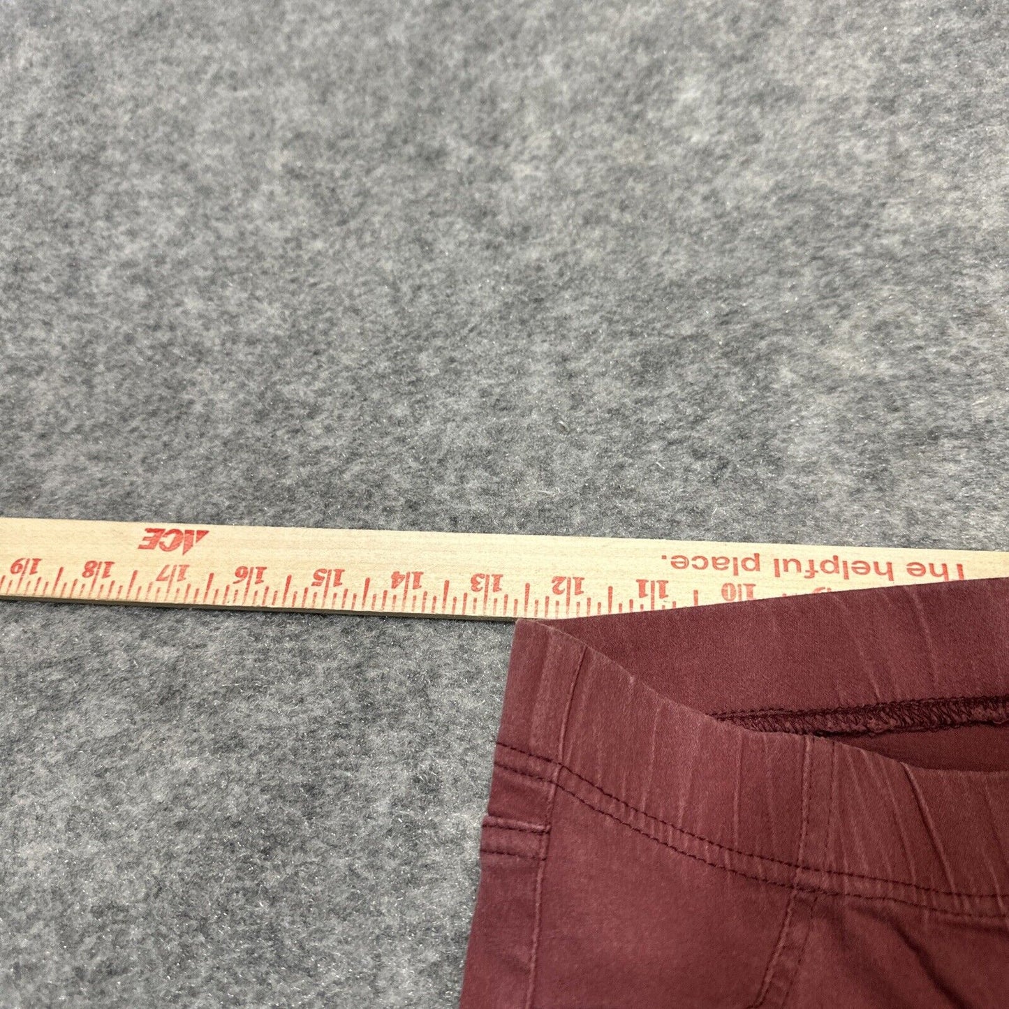 New Beulah Women's Skinny Fit Leggings Size M Medium Red Dark Wash Pants
