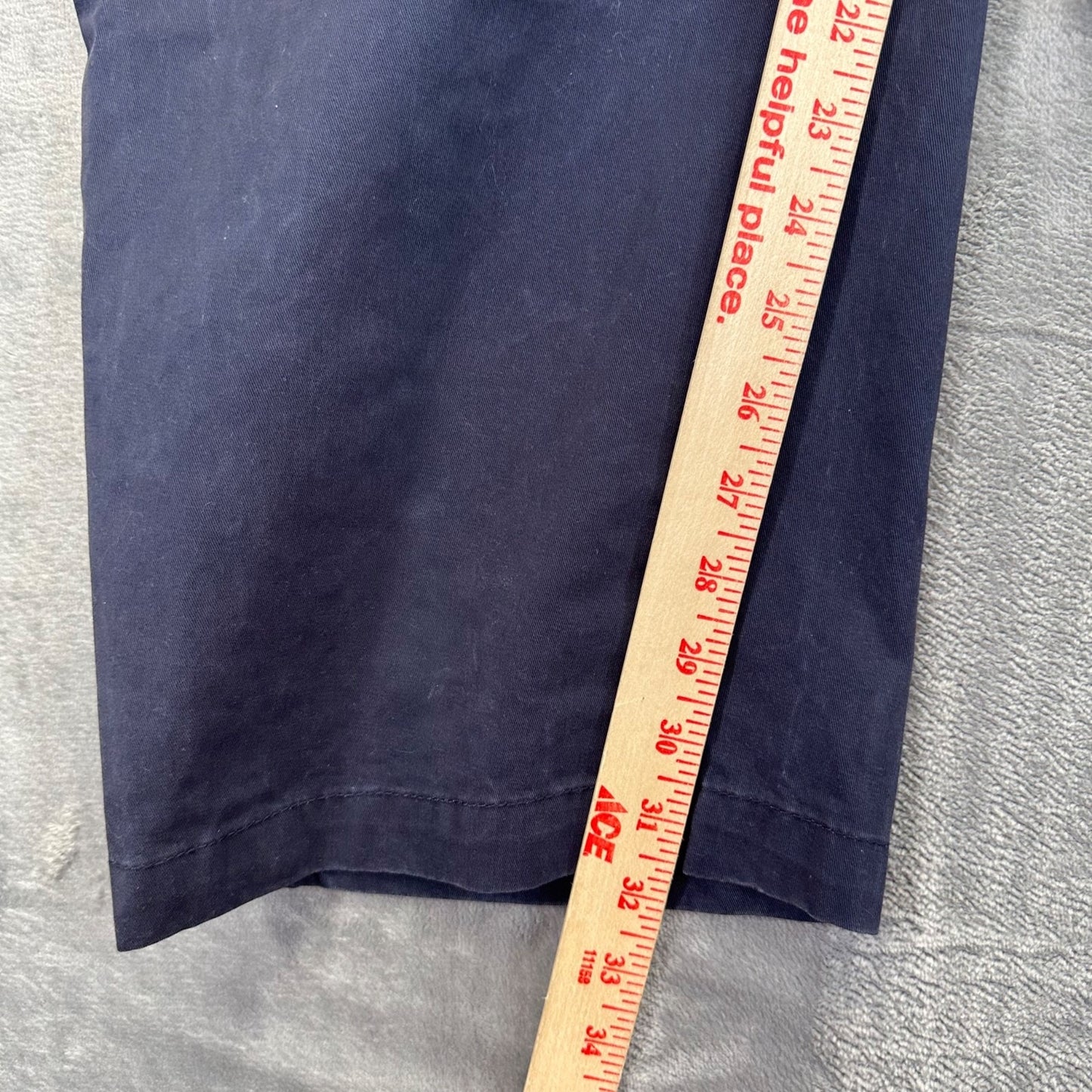 Cremieux Men's Straight Chino Pants Size 50x32 Navy