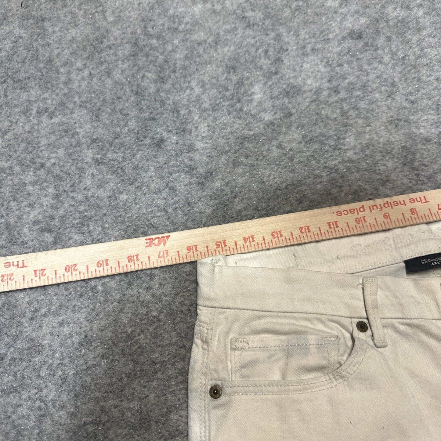 Levi's 421 Women's Skinny Jeans Size 29 White Acid Wash