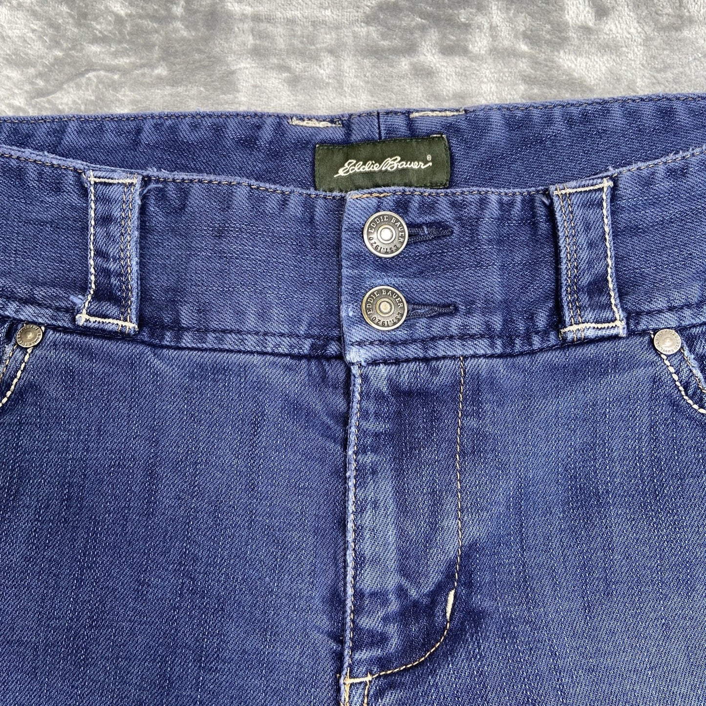 Eddie Bauer Flared Jeans Women's Size 10 Light Faded Purple Denim