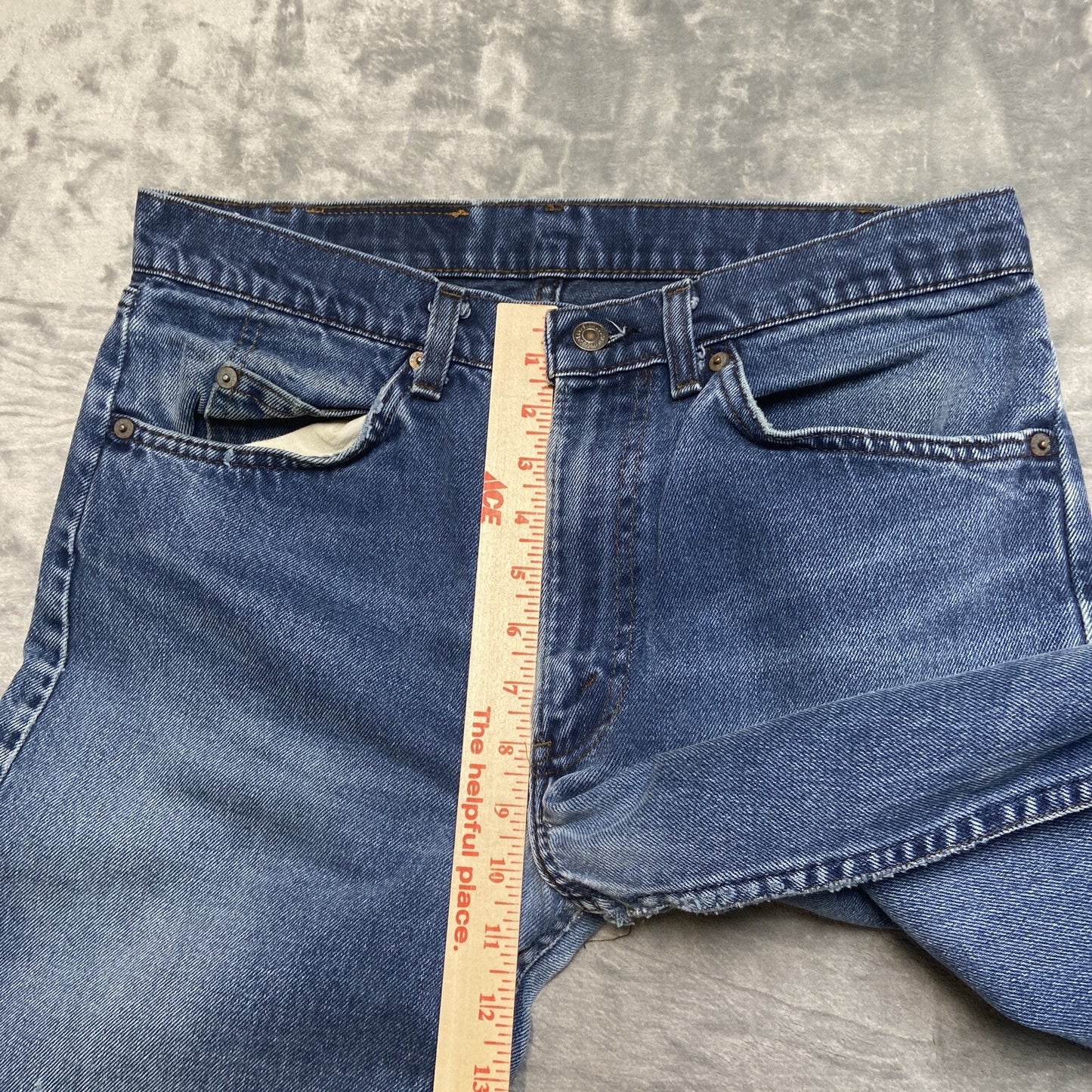 Vintage Levi’s 505 Straight Jeans Men’s Size 32x34 Blue Denim 80s Black Tab Rare