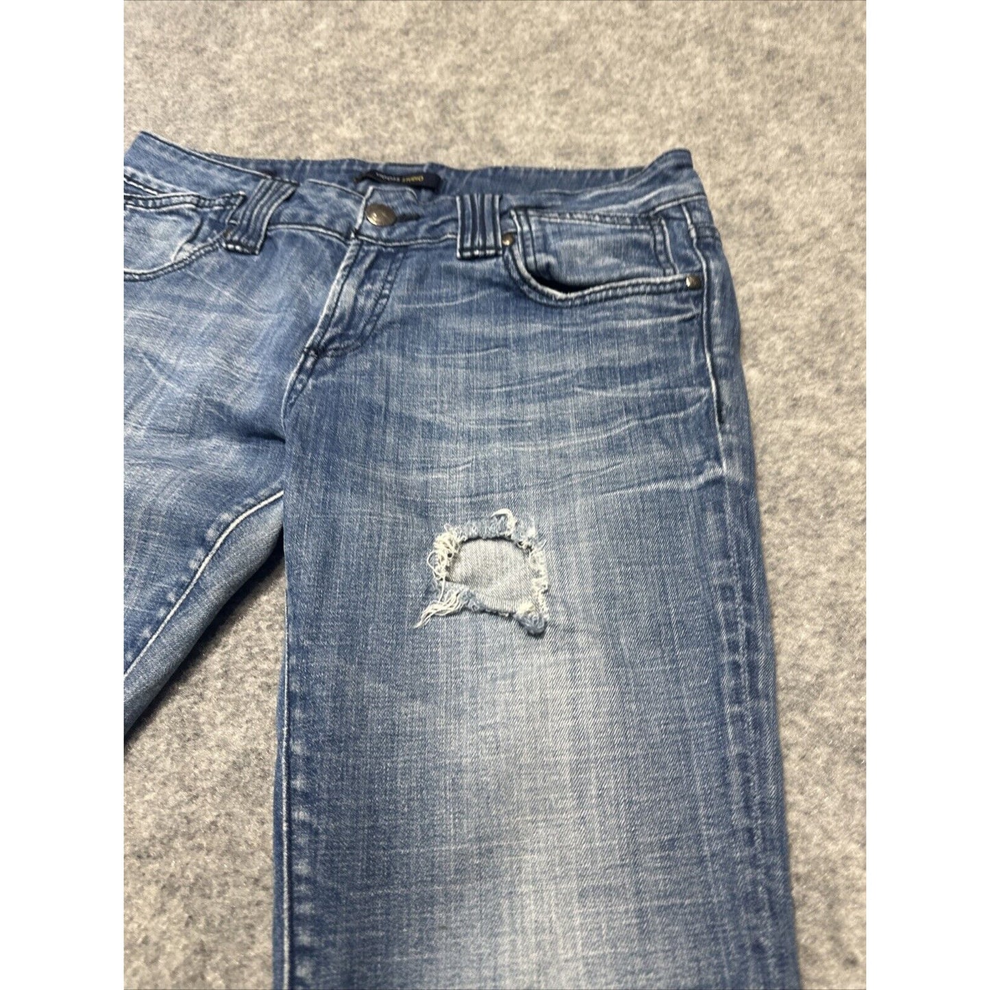 VIGOSS Studio The Thompson Roll Skinny Women's Distressed Jeans Size 31 Blue